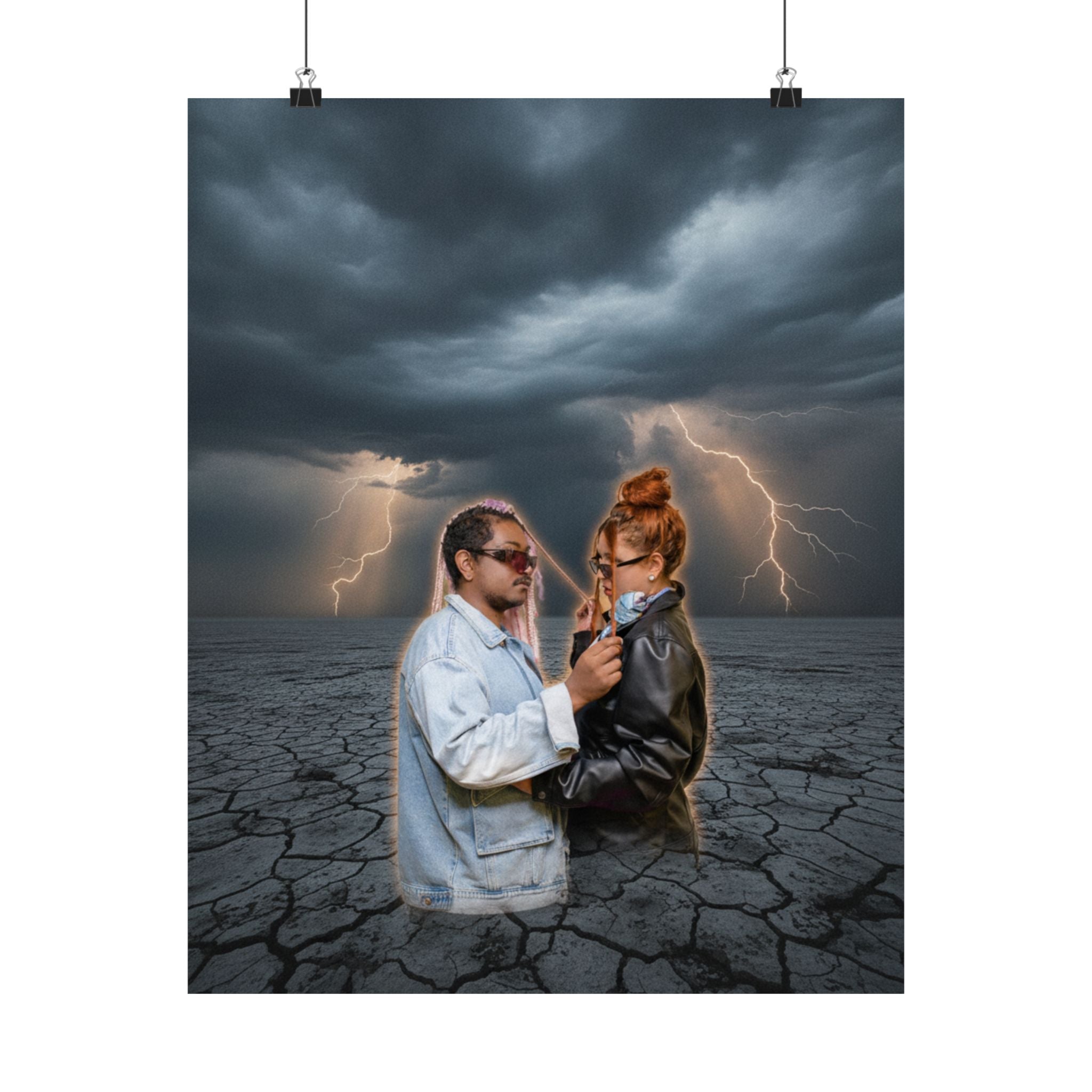 Dramatic Storm — Person — Matte Poster