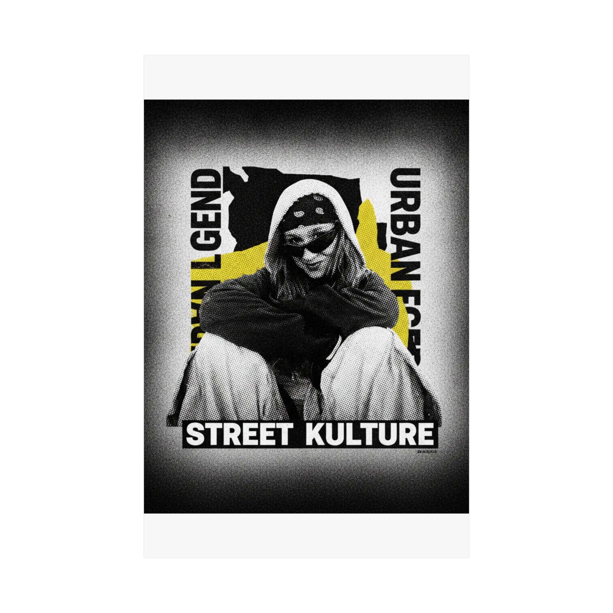 Streetwear Collage — Person — Matte Poster