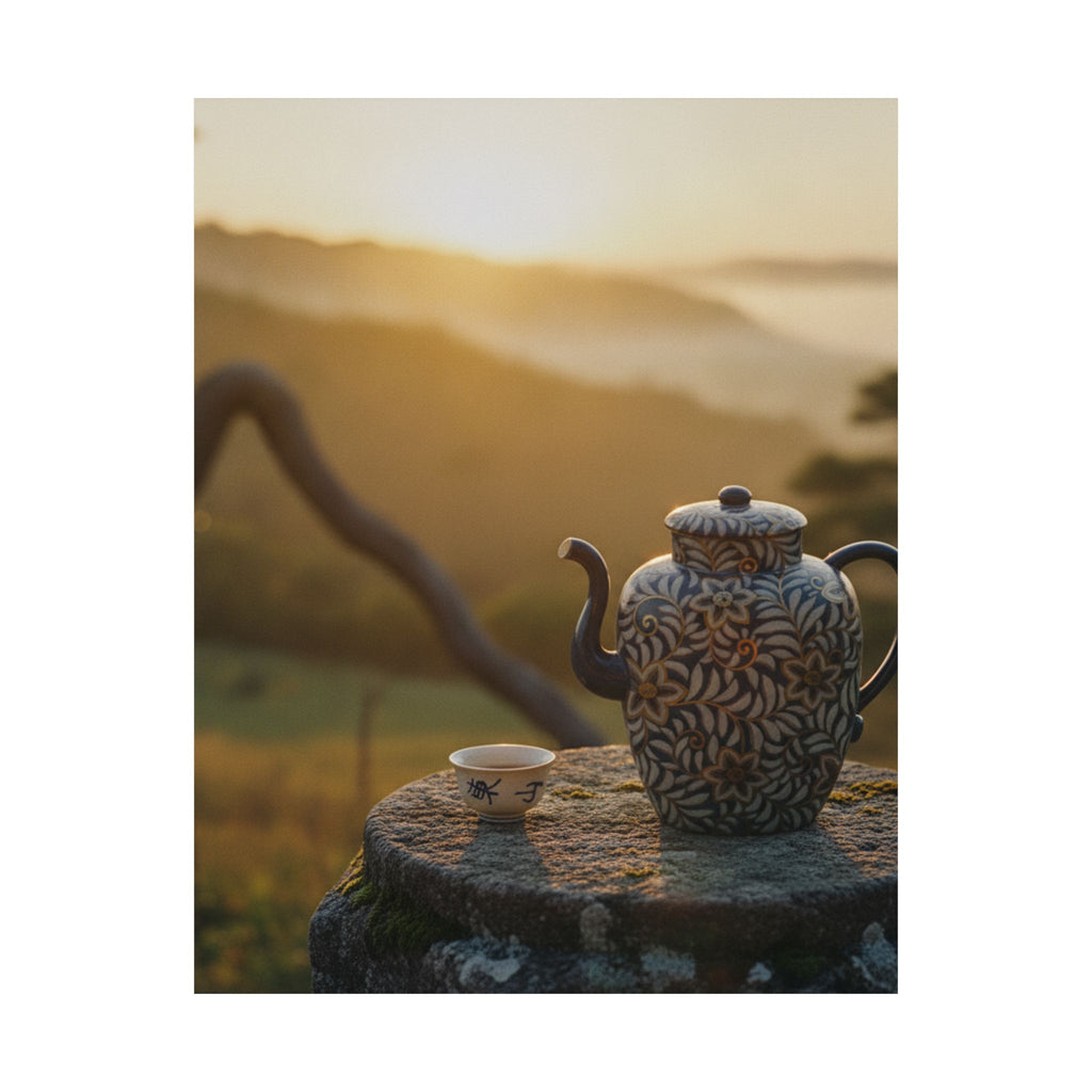 Scenic Nature — Wine Pot And Cup — Matte Poster