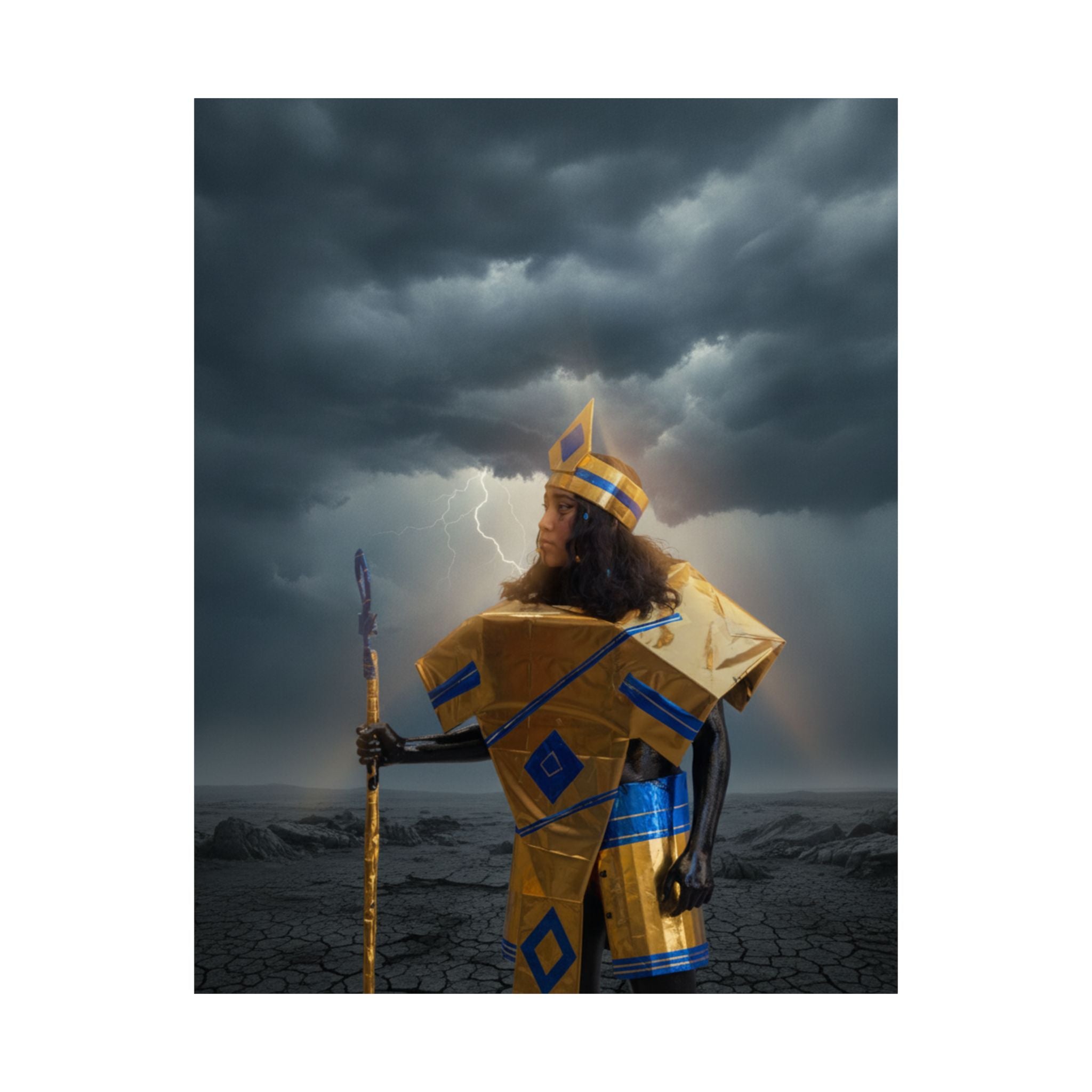 Dramatic Storm — Person — Matte Poster