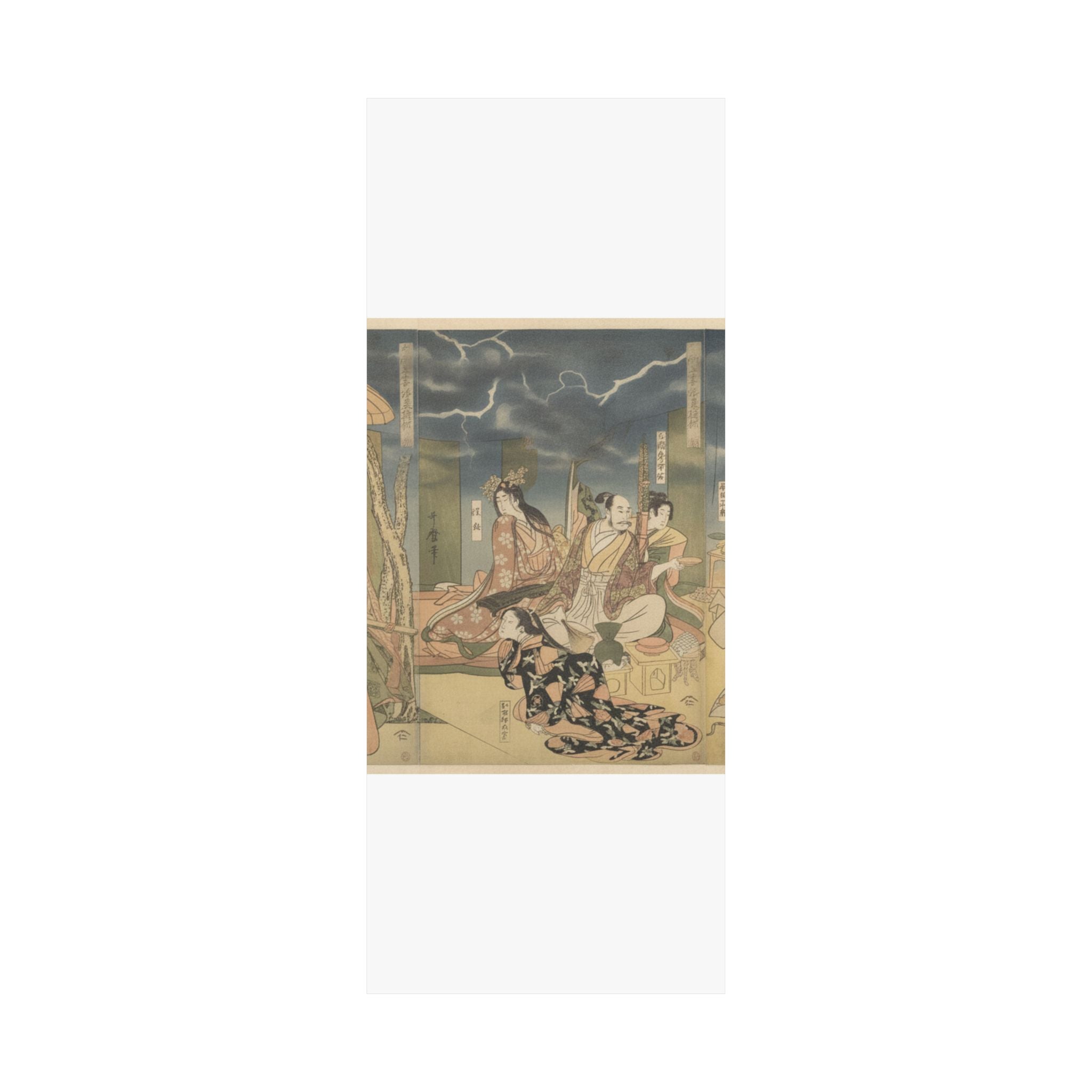 Dramatic Storm — A View Of The Pleasures Of The Taiko And His Five Wives At Rakutō — Matte Poster