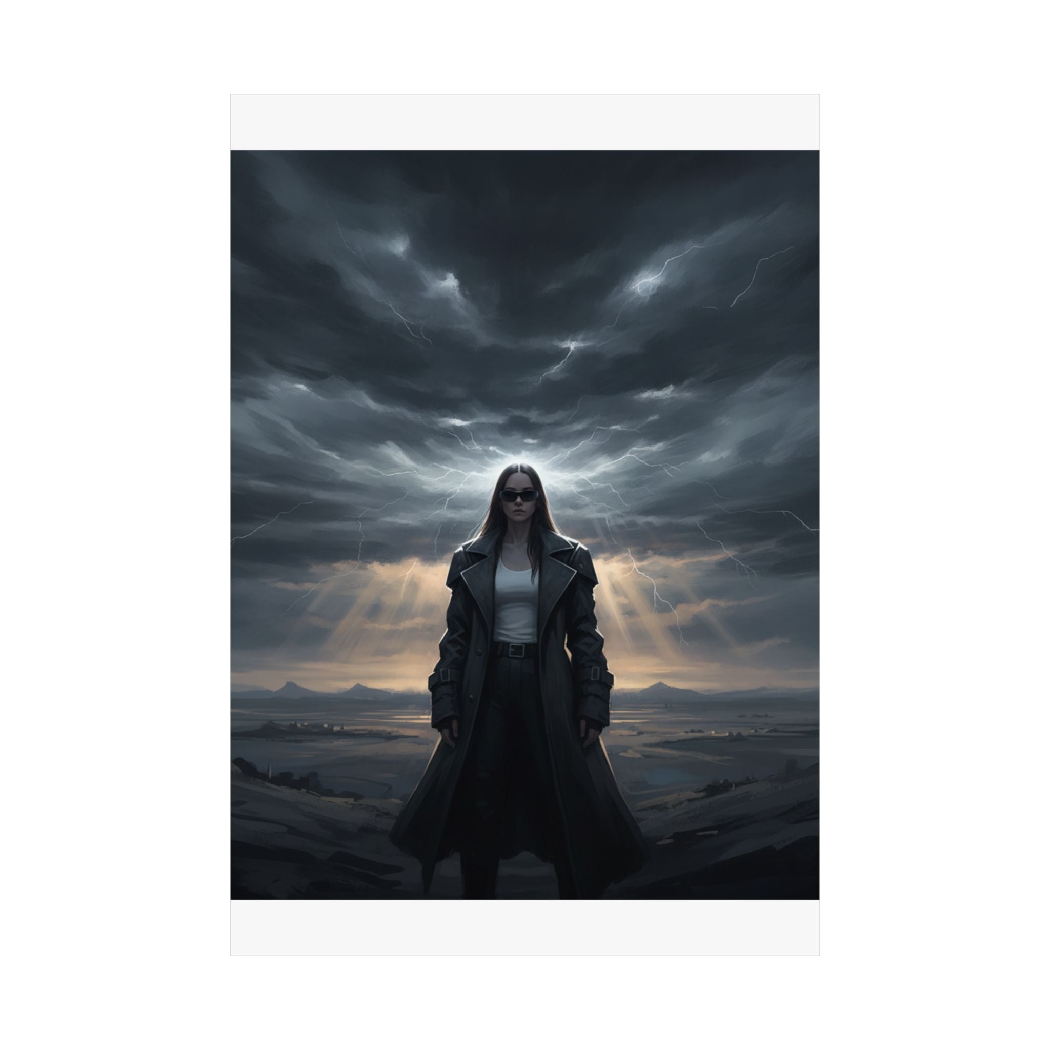 Dramatic Storm — Person — Matte Poster
