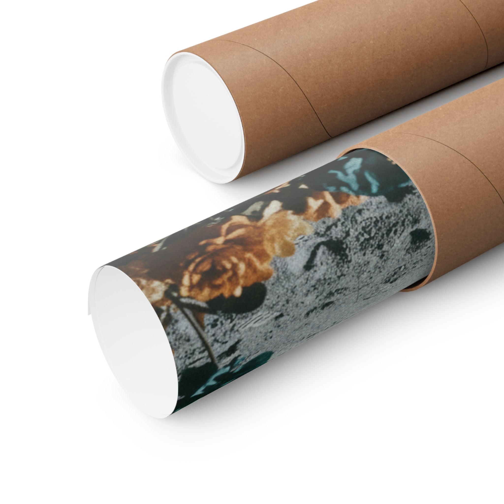 Astronaut Moon Landing in Bloom Surreal Space Poster