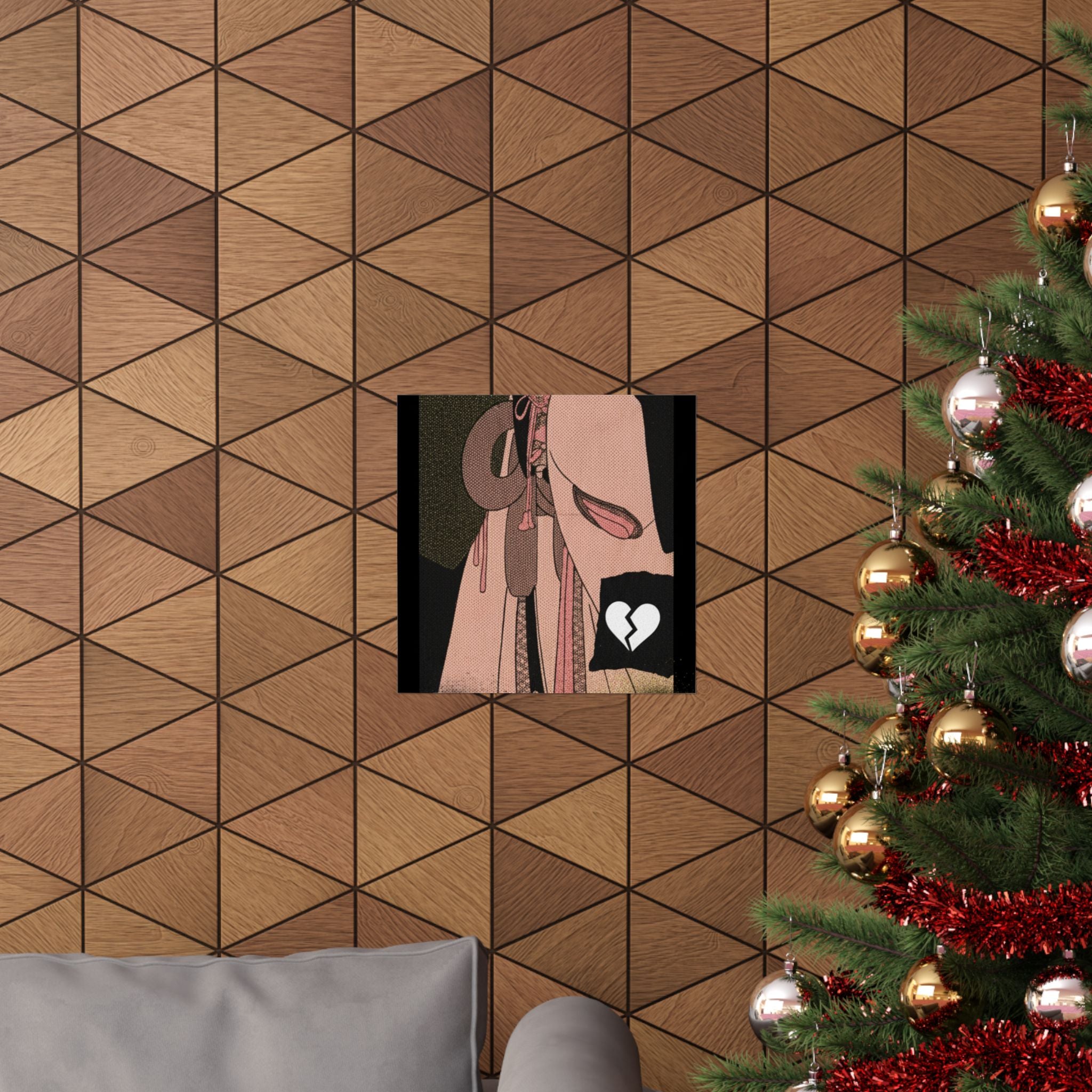 Streetwear Collage — A Girl As A Komuso — Matte Poster