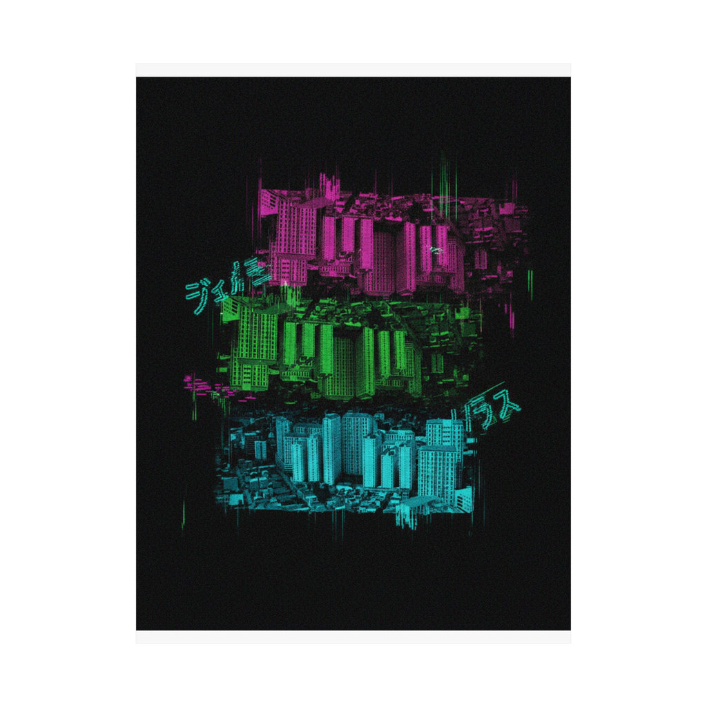 Glitch Culture — Cityscape — Matte Poster