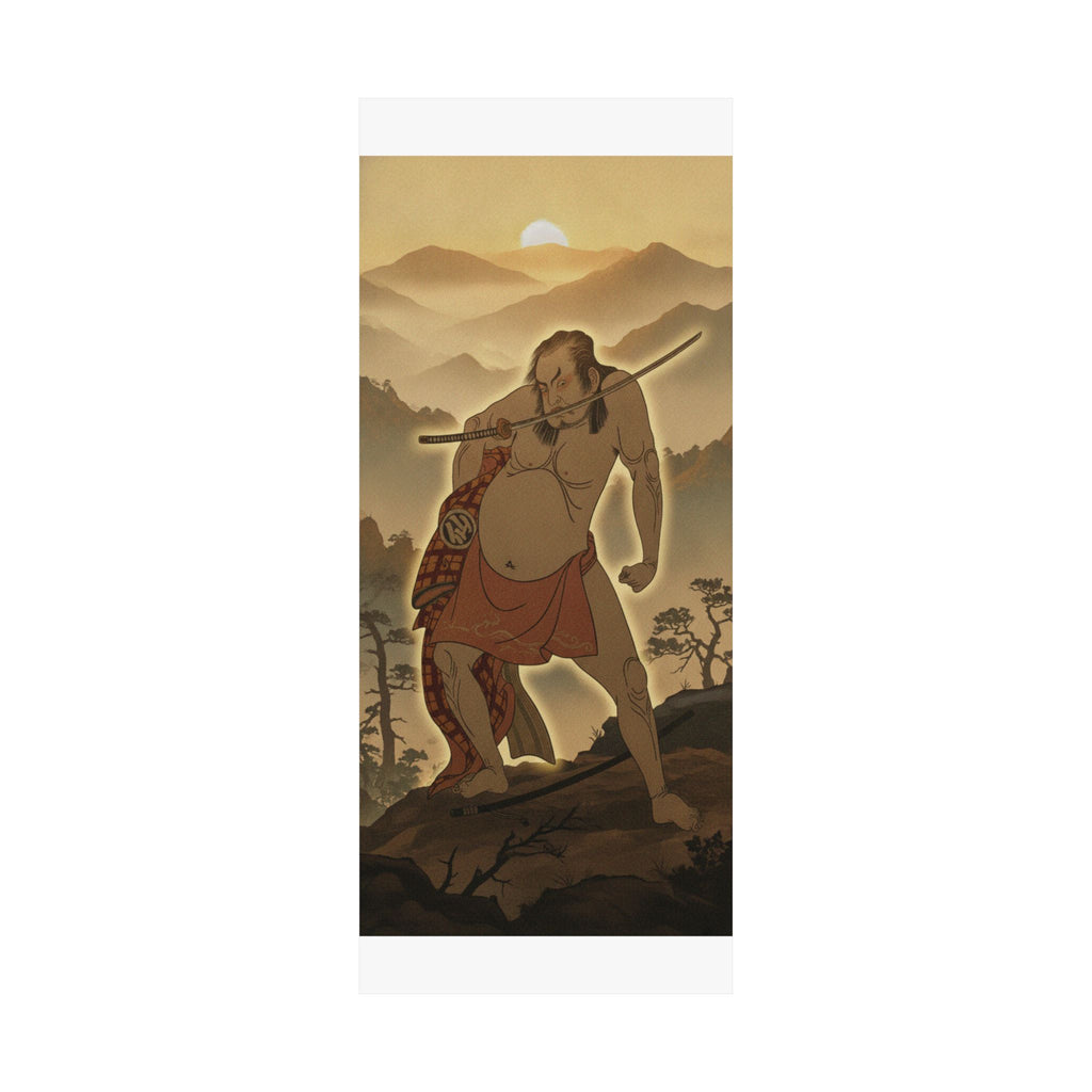 Scenic Nature — The Second Nakamura Sukegoro As A Man Entirely Nude Save For Loin Cloth — Matte Poster