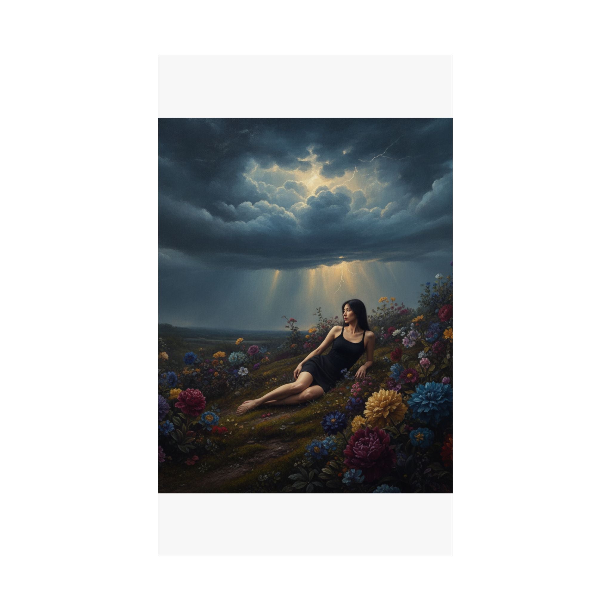 Dramatic Storm — Person — Matte Poster