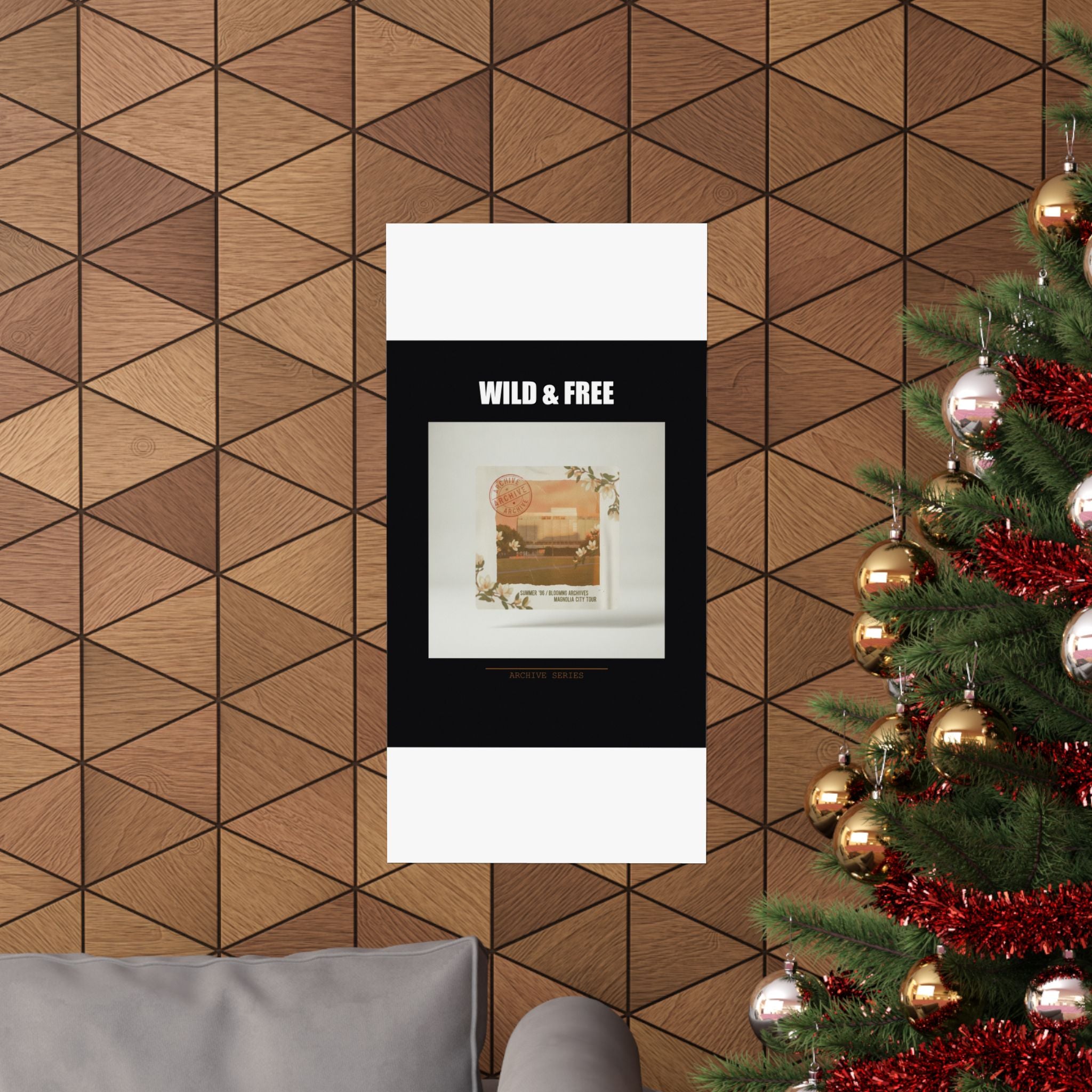 WILD & FREE Vintage Magnolia Archive Matte Poster