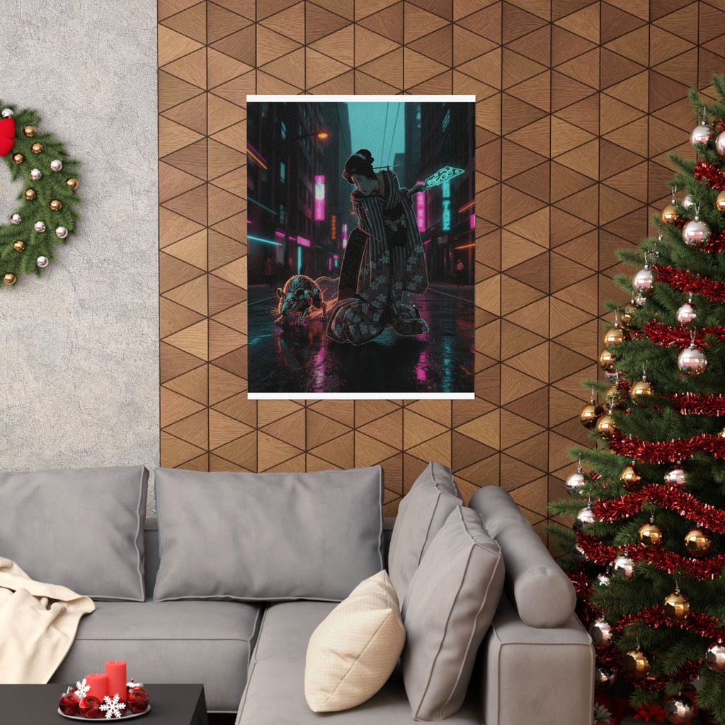 Fast Furious — New Year Greeting Card For "Rat" Year — Matte Poster