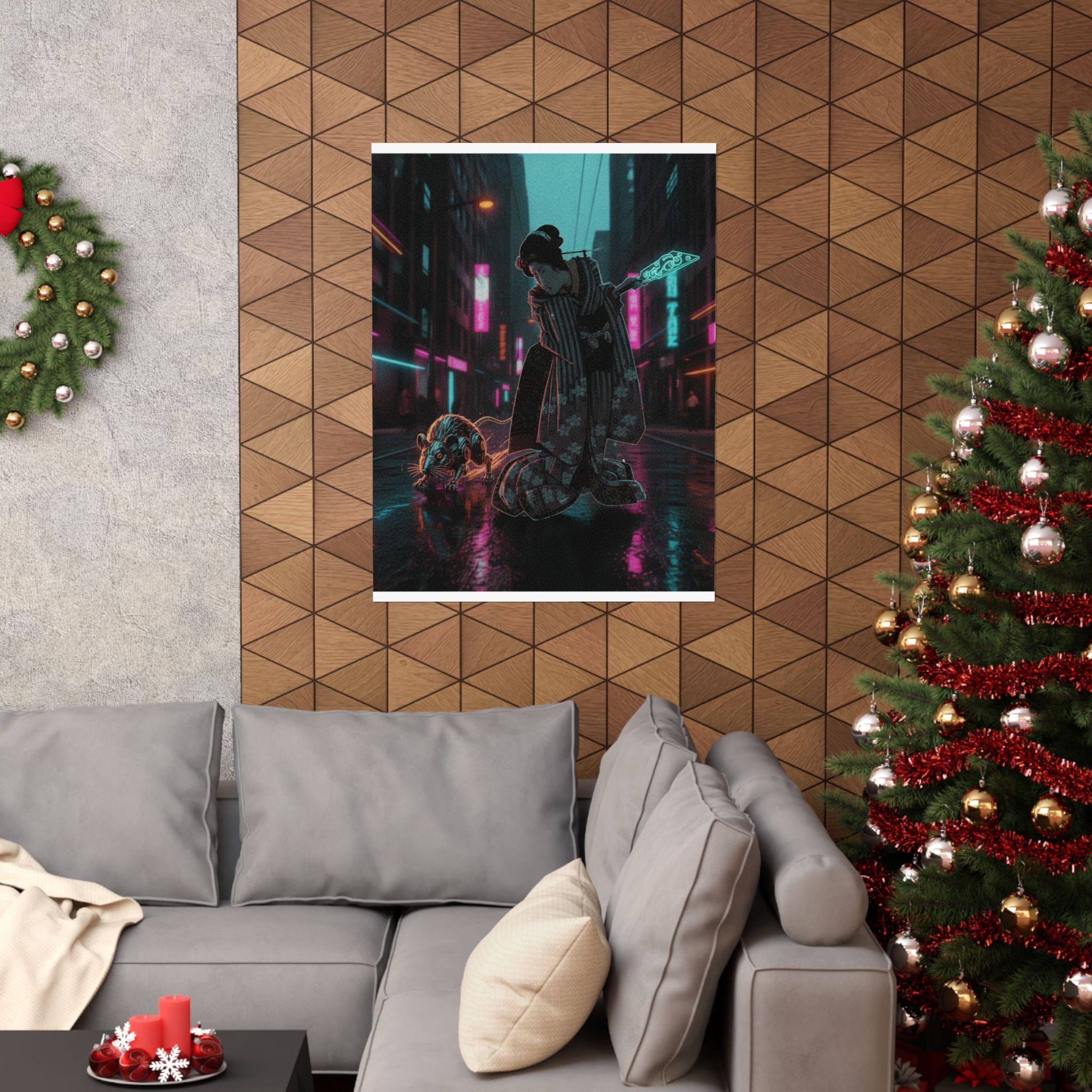 Fast Furious — New Year Greeting Card For "Rat" Year — Matte Poster