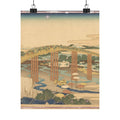 Scenic Nature — Yahagi Bridge At Okazaki On The Tōkaidō (Tōkaidō Okazaki Yahagi No Hashi), From  — Matte Poster