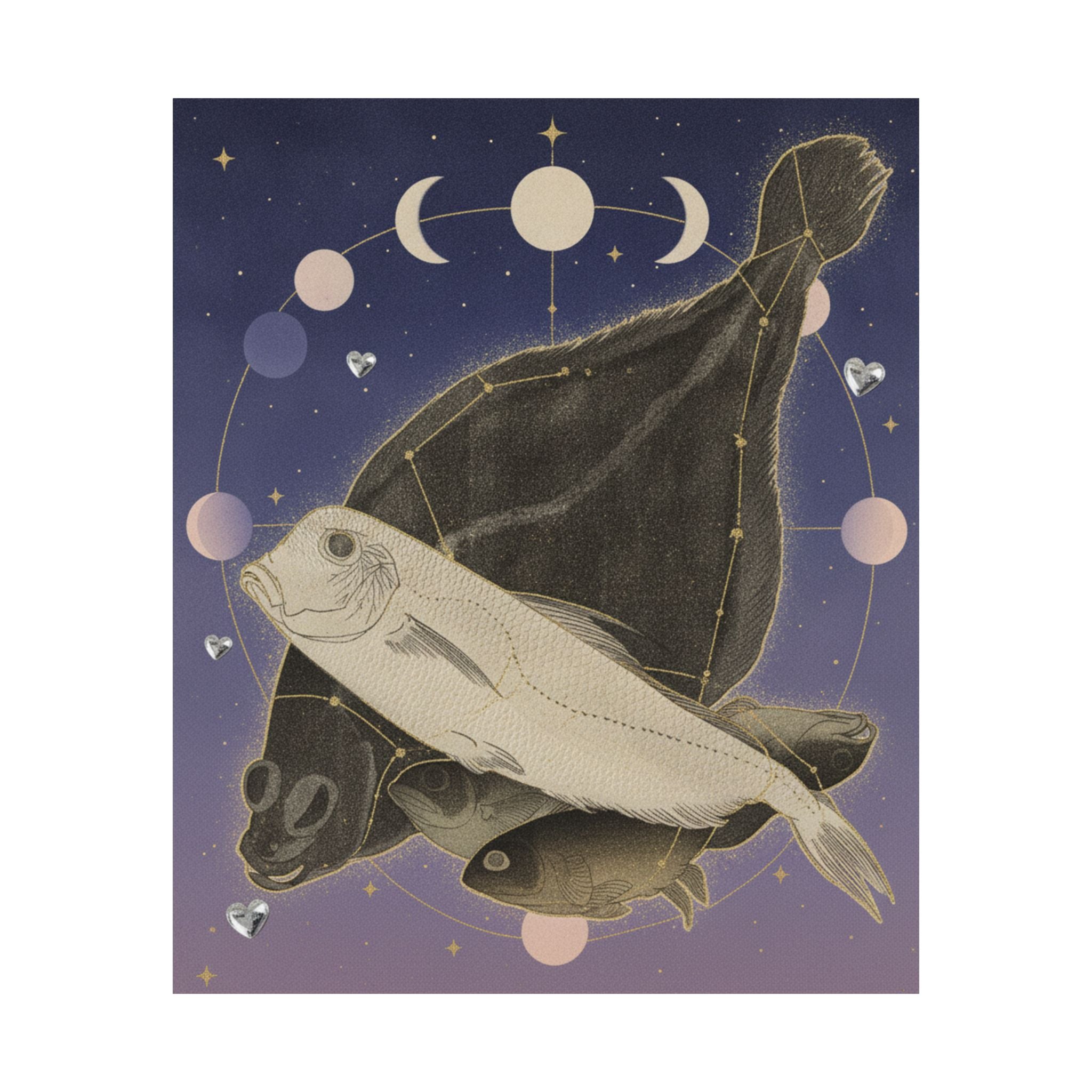 Celestial — Flounder And Other Fishes — Matte Poster