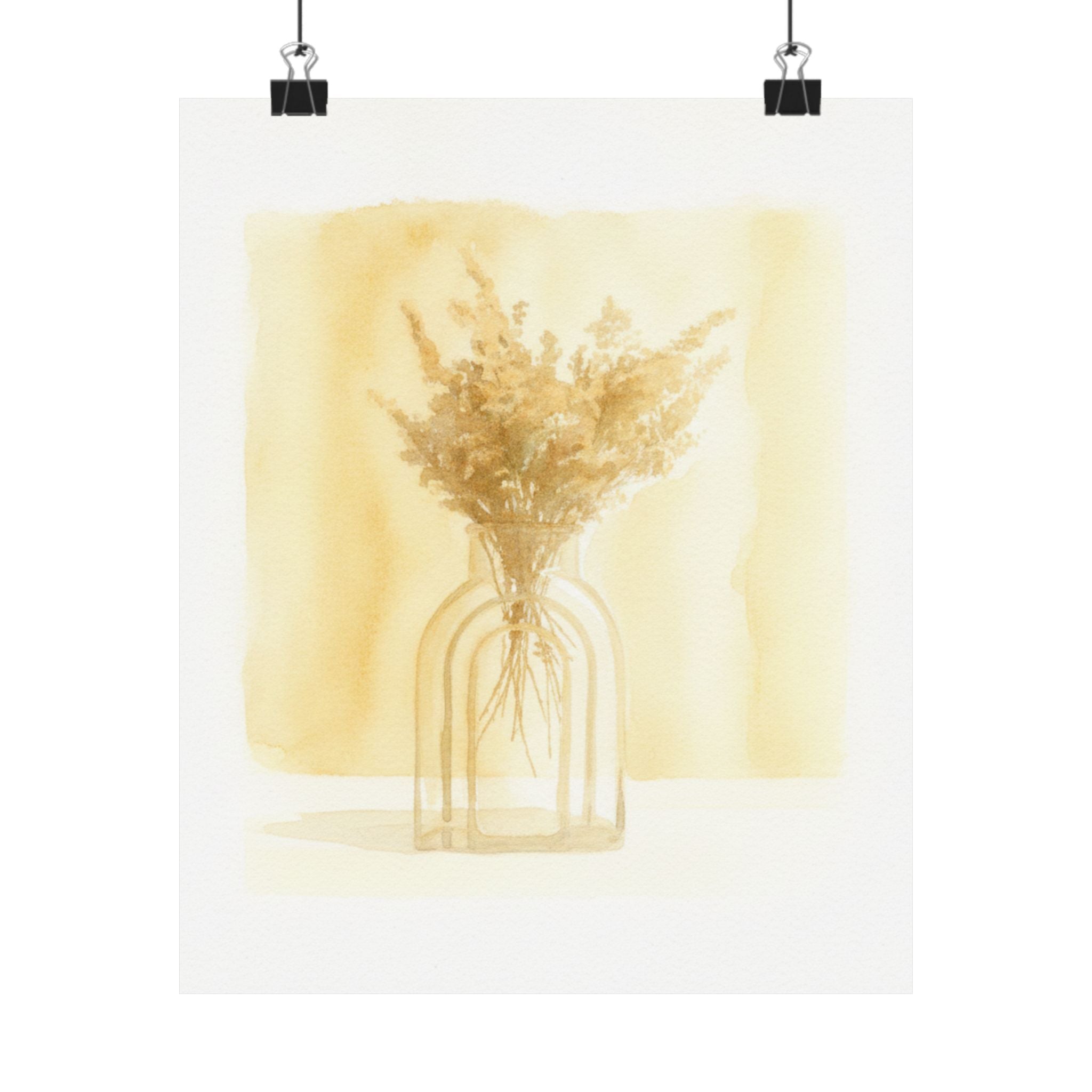 Watercolor — Flowers — Matte Poster