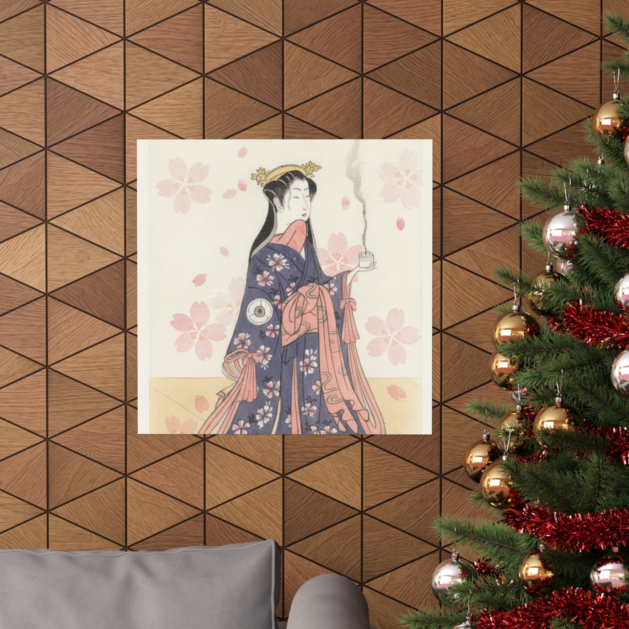 Watercolor — The Actor Iwai Hanshirō Iv As Sakura Hime, The Cherry Princess — Matte Poster