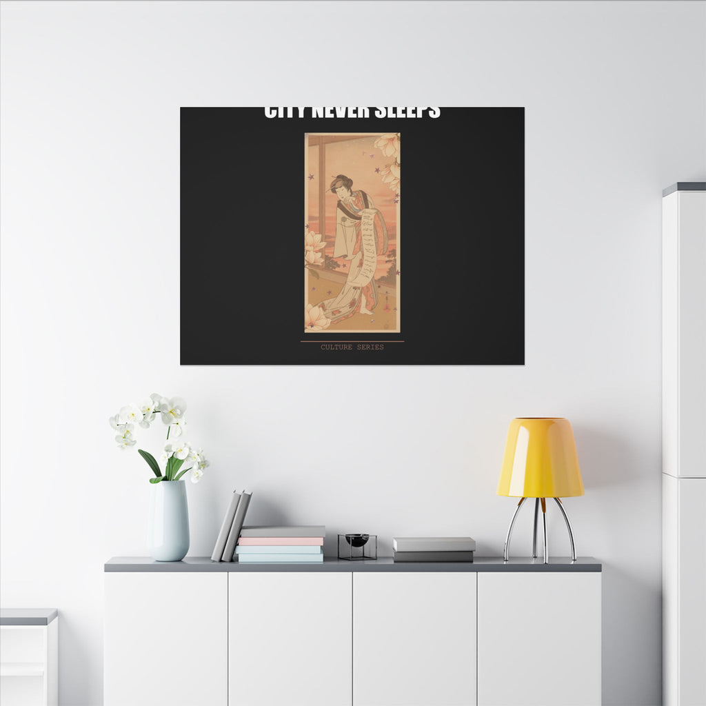 STREET CERTIFIED | The Second Yamashito Kinsaku As A Courtesan Standing In A Room — Matte Canvas