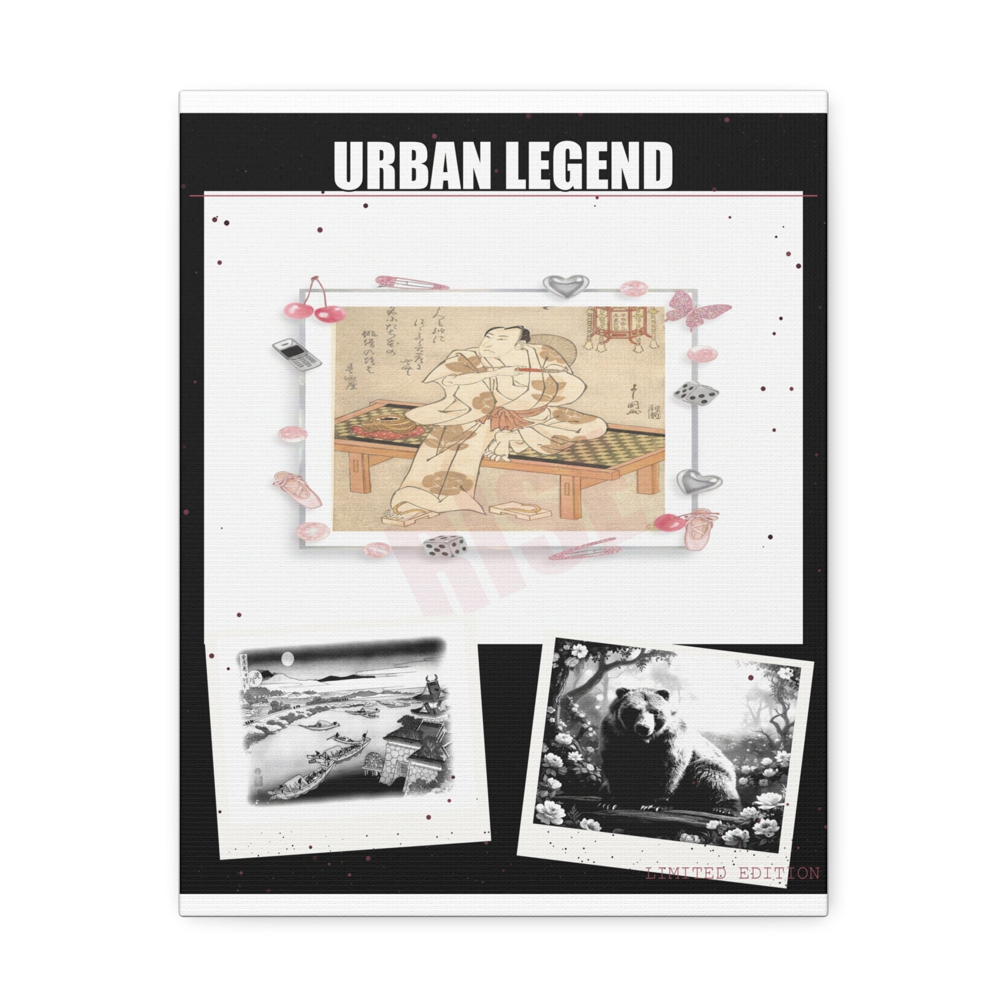 Clothing Collage Wall Art canvas print — product view 3