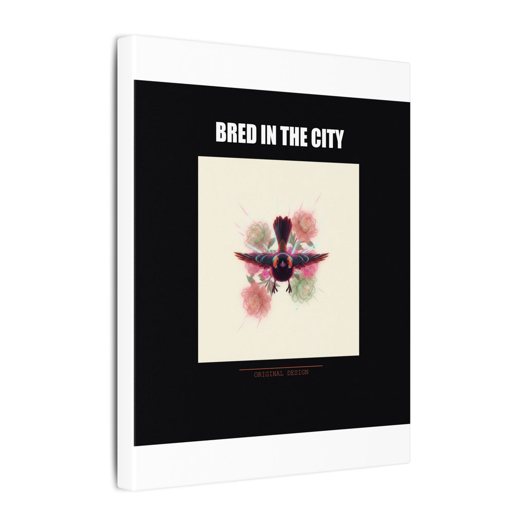 BRED IN THE CITY Flying Bird & Roses Matte Canvas
