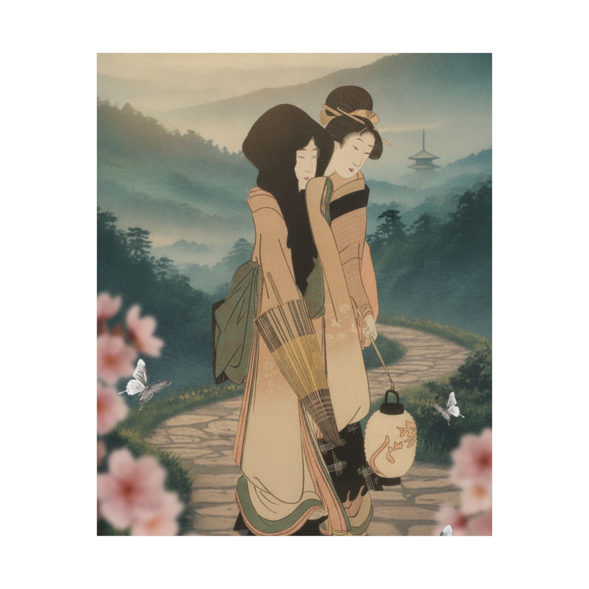 Scenic Nature — “Geisha” From The Series Three Amusements Of Contemporary Beauties (Tōsei Bijin  — Matte Poster