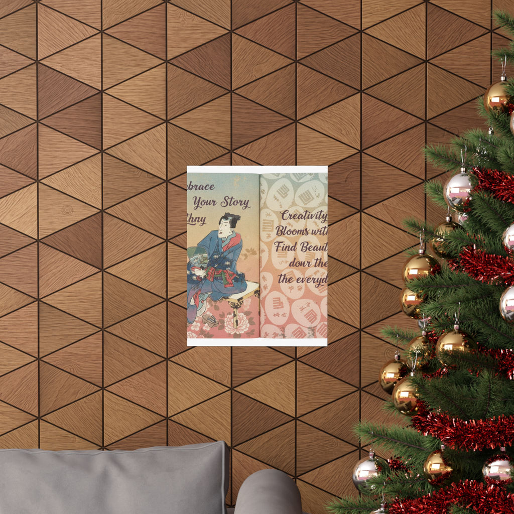 Affirmation — A Fraudulent Murasaki’S Rustic Genji  By Ryūtei Tanehiko — Matte Poster