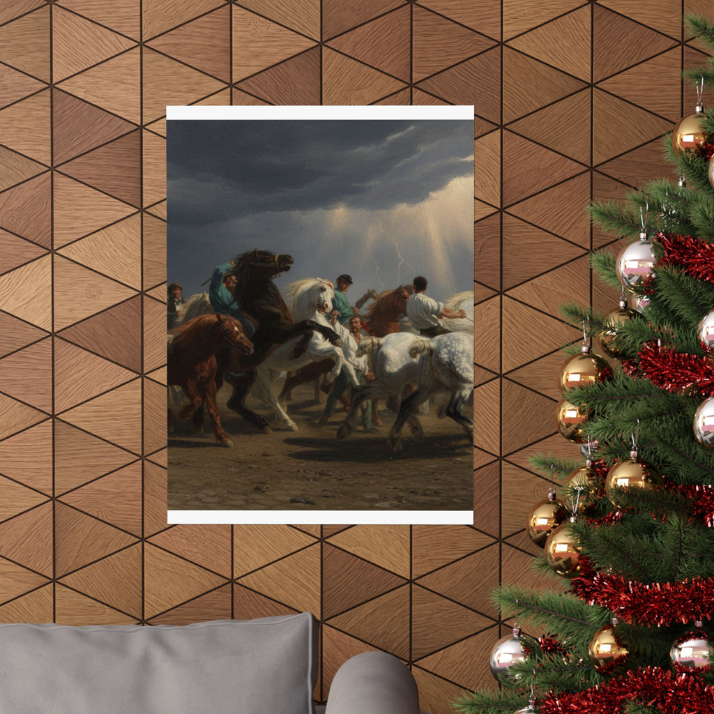 Dramatic Storm — Horse — Matte Poster