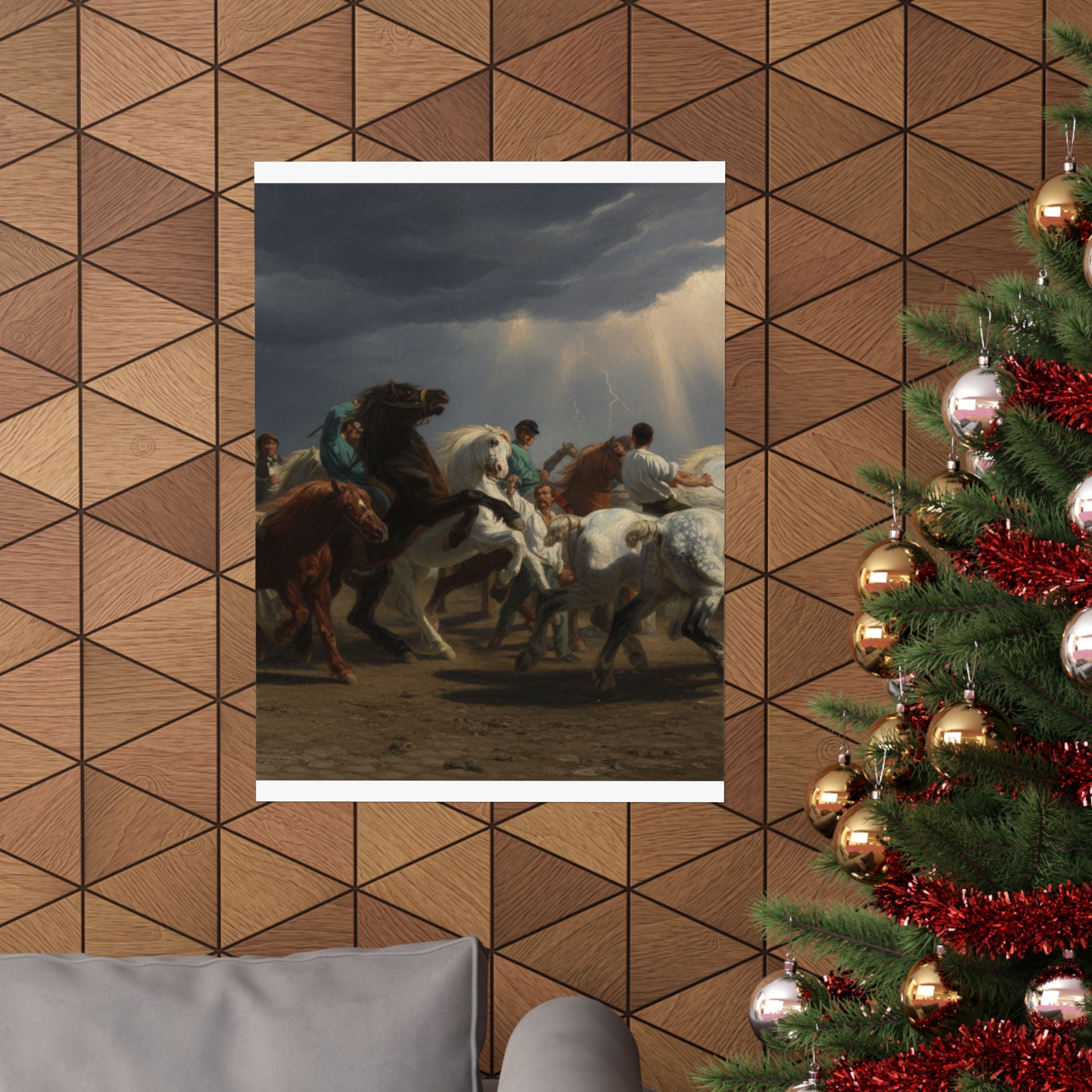 Dramatic Storm — Horse — Matte Poster