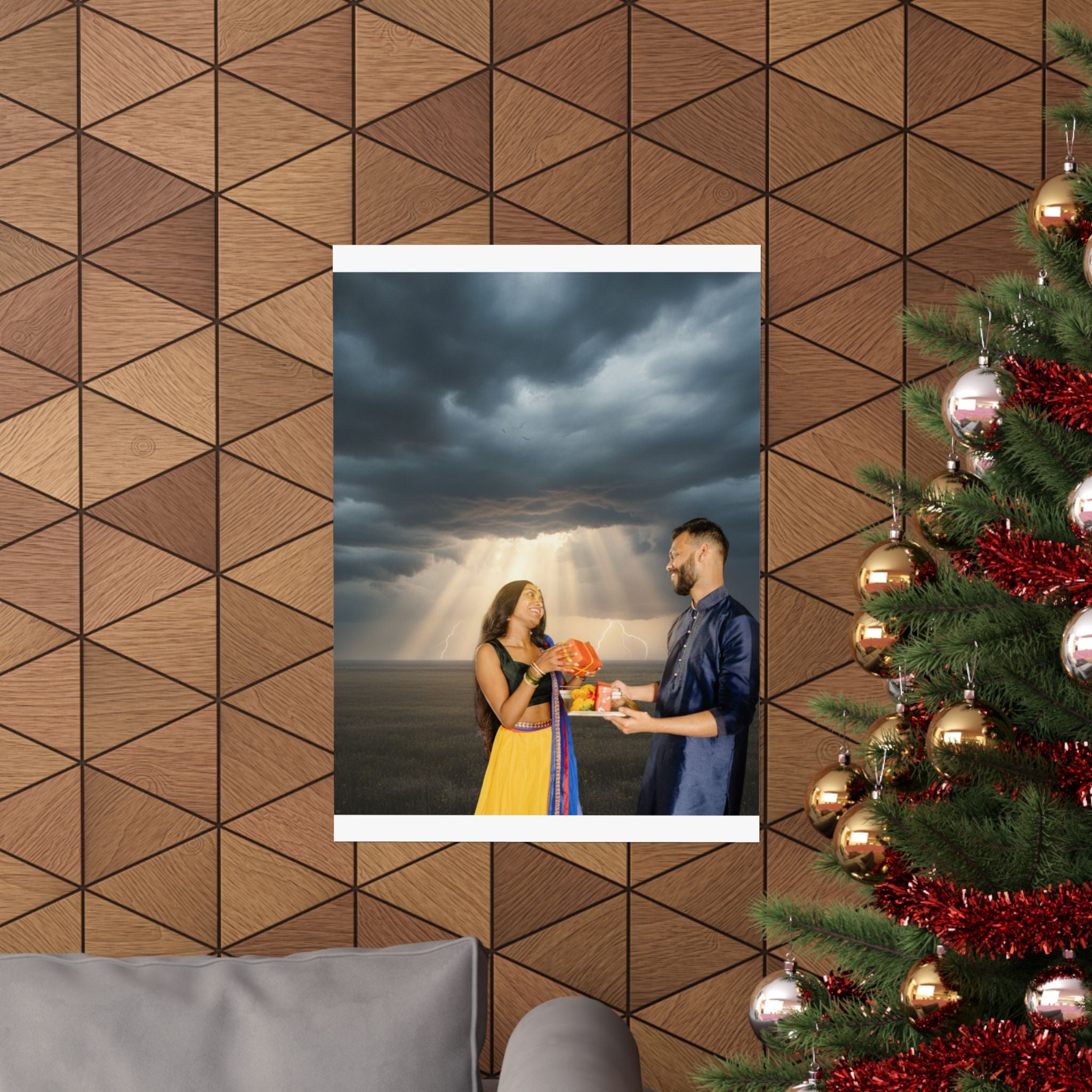 Dramatic Storm — Person — Matte Poster
