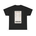 END OF RECEIPT graphic tee by Zukkay