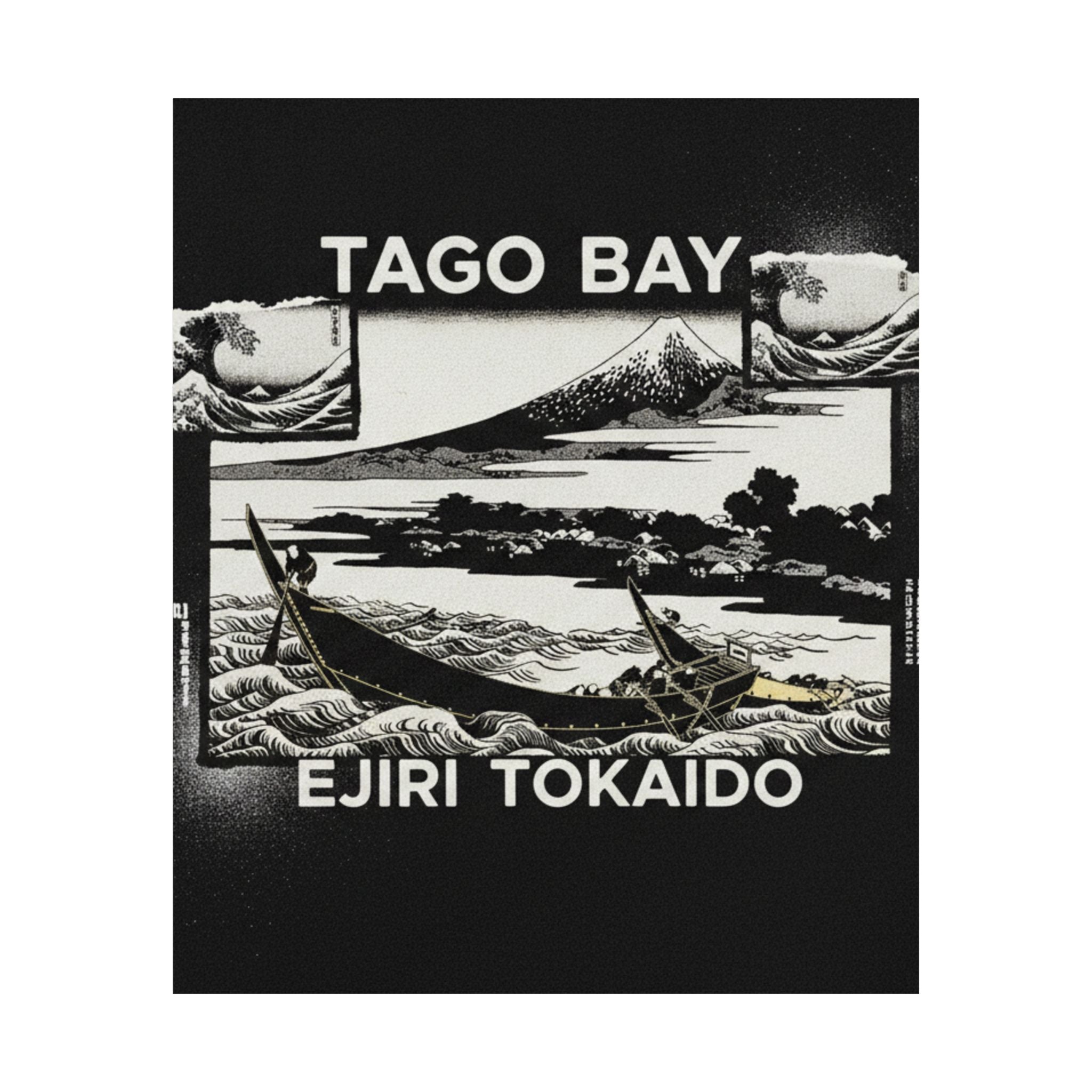 Streetwear Collage — Tago Bay Near Ejiri On The Tōkaidō (Tōkaidō Ejiri Tago No Ura Ryaku Zu), From Th — Matte Poster