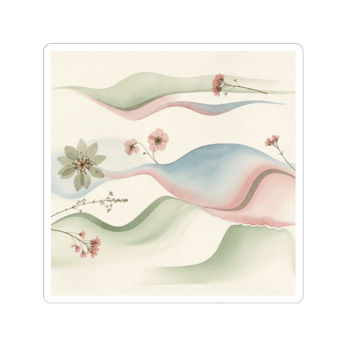 Botanical kiss-cut sticker — product view 4