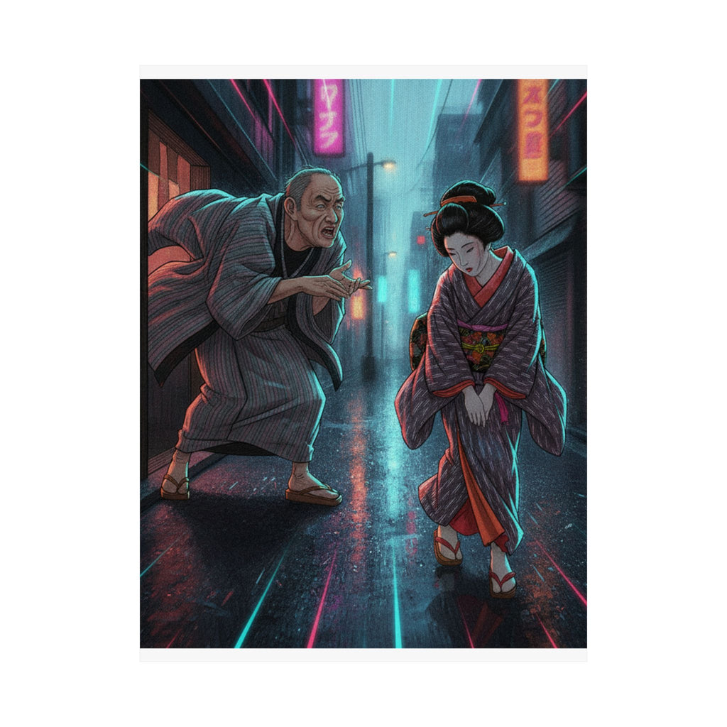 Fast Furious — "A Scolding" (Ochiyo), Illustration From Bugei Kurabu (Literary Club) — Matte Poster