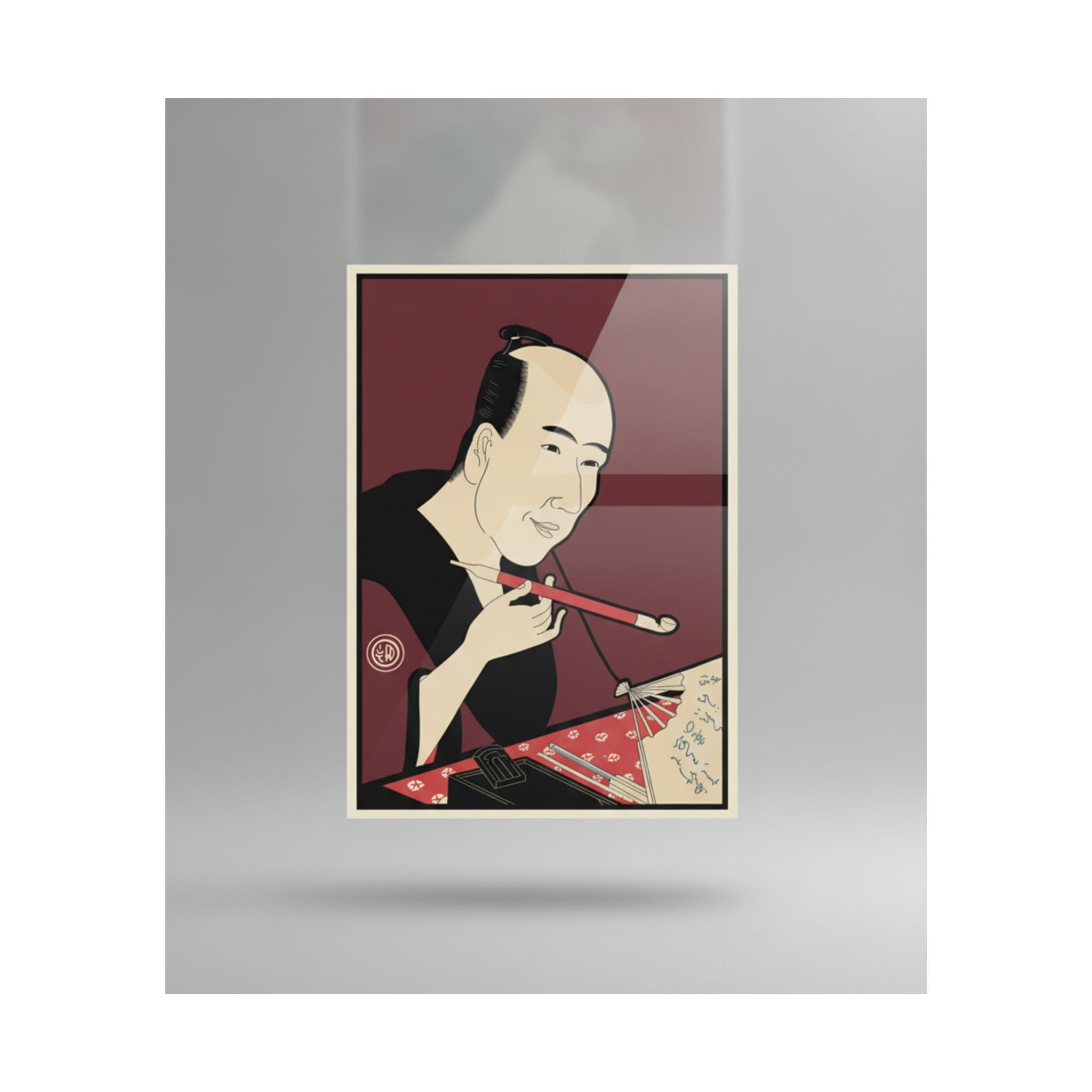 Product Marketing — The Writer Santō Kyōden (A.K.A. Kitao Masanobu) — Matte Poster