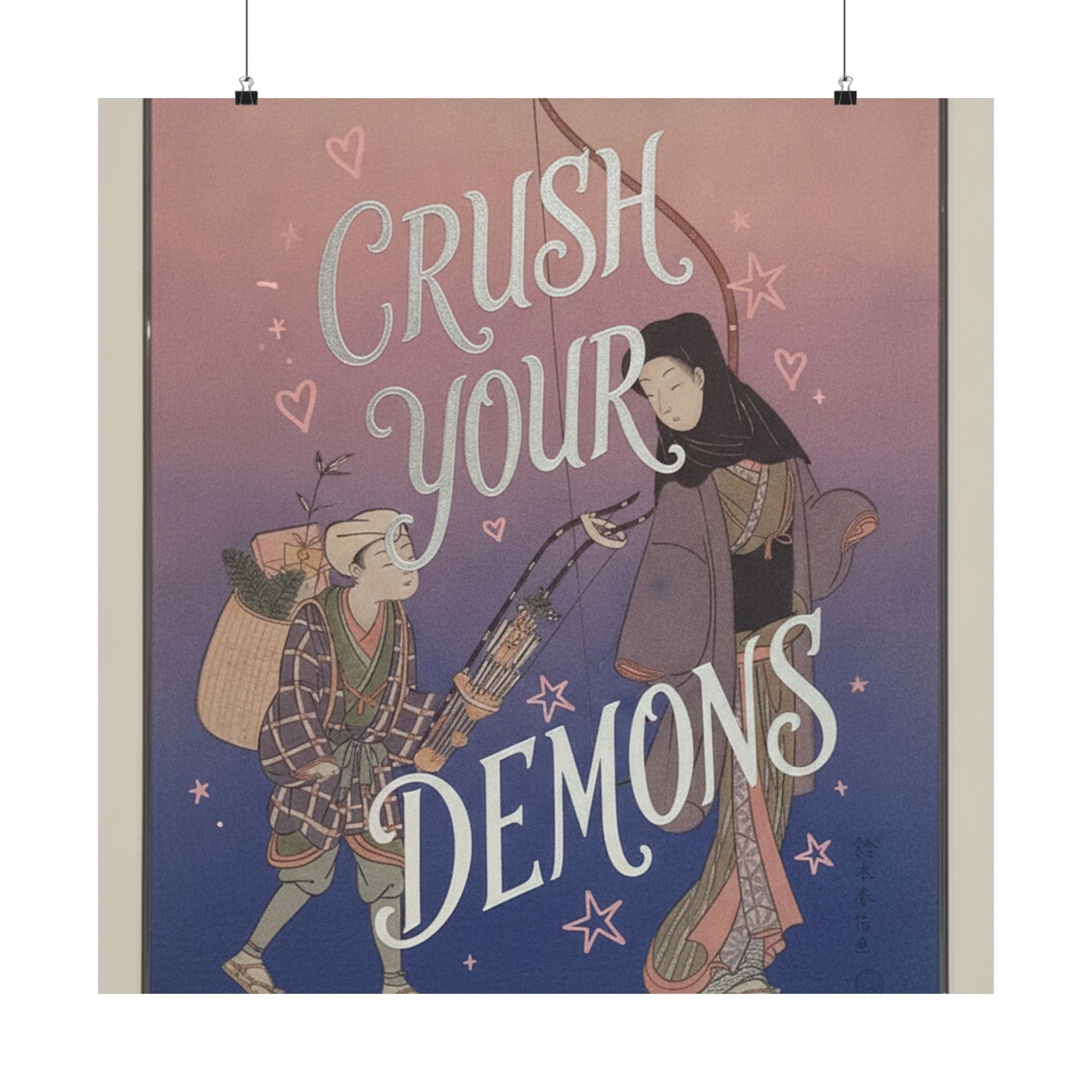 Affirmation — Demon-Crushing Bow — Matte Poster