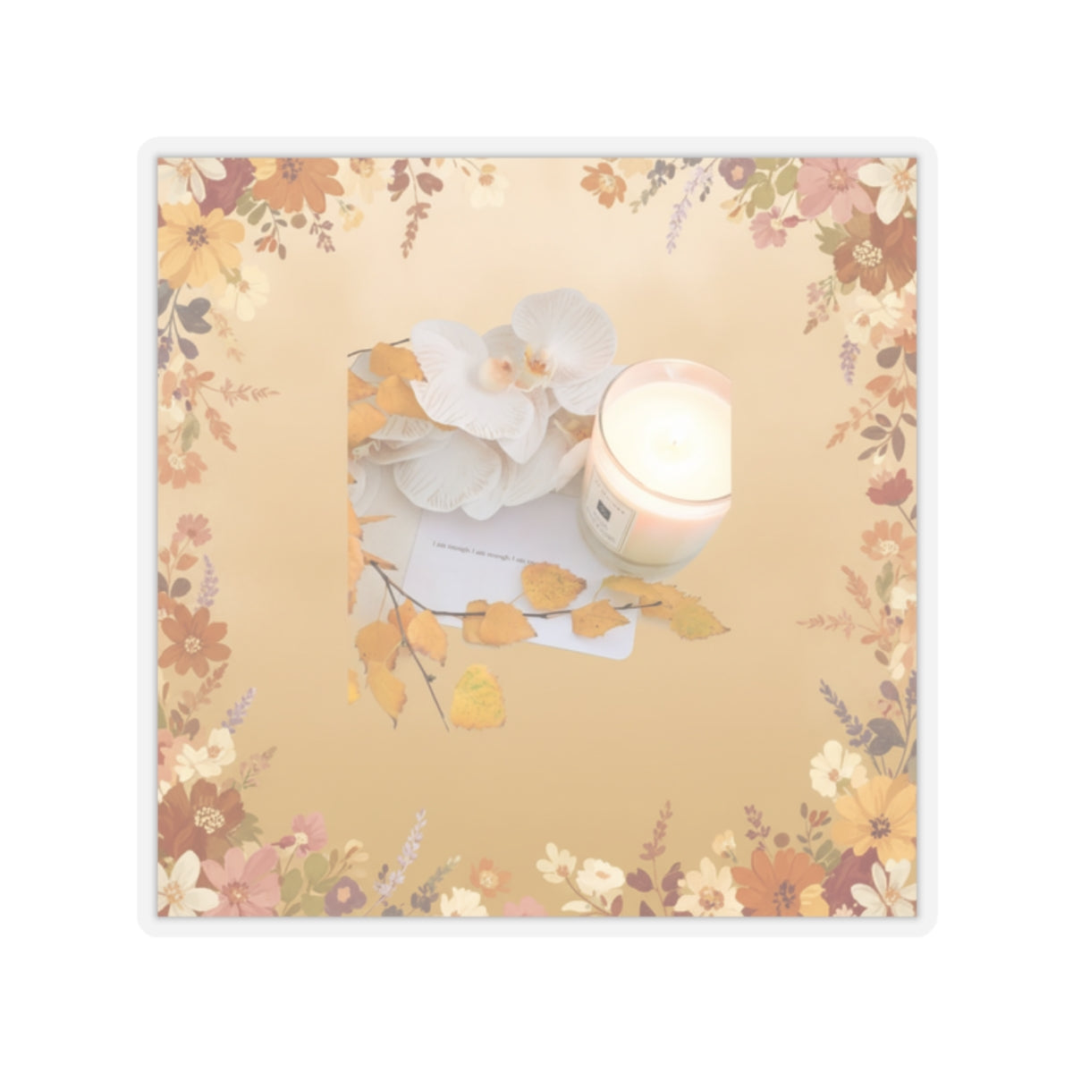 Affirmation — Candle — Kiss-Cut Sticker