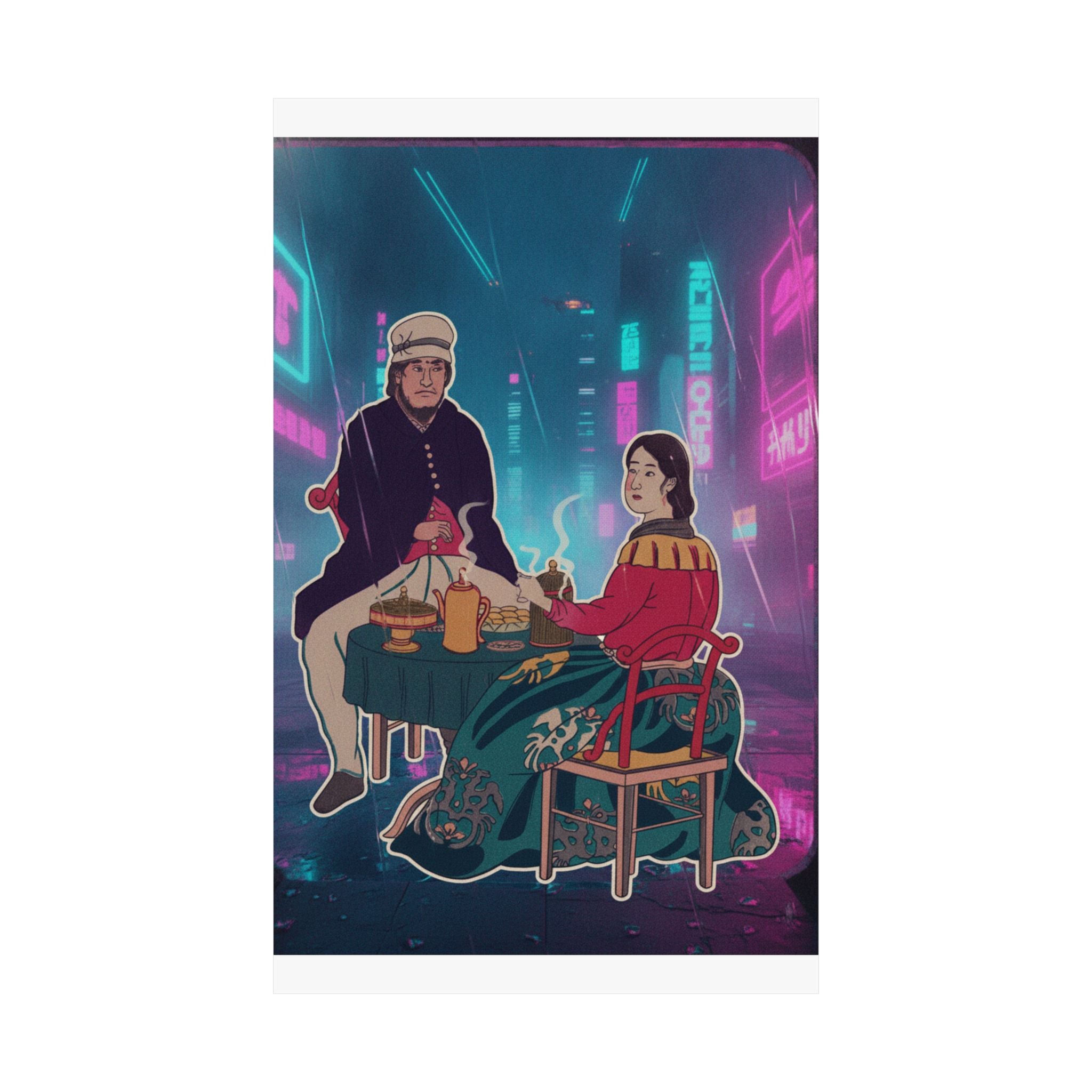 Neon Noir — Amerikajin — Matte Poster