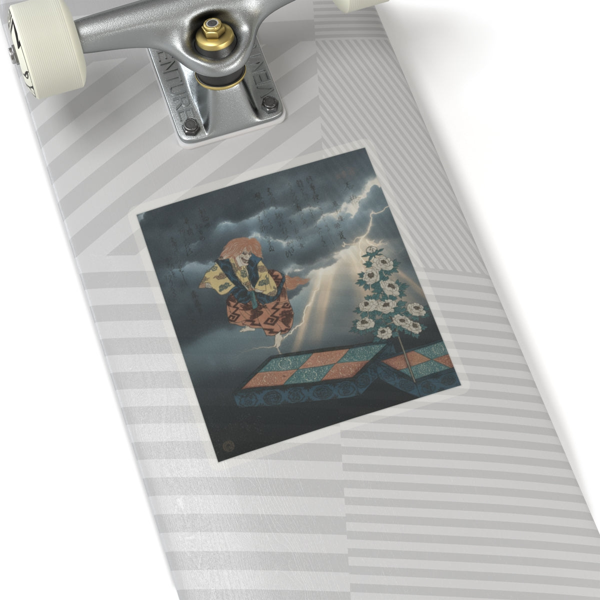 Dramatic Storm — Scene From Noh Dance — Kiss-Cut Sticker