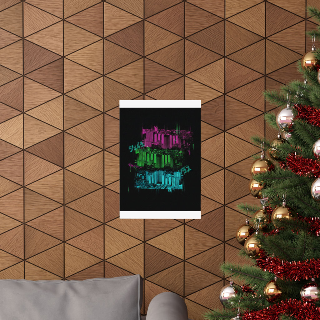 Glitch Culture — Cityscape — Matte Poster
