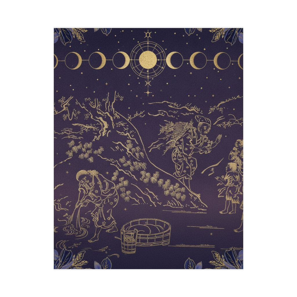 Celestial — Fagot–Gatherer Finds Boy With Sparrow — Matte Poster