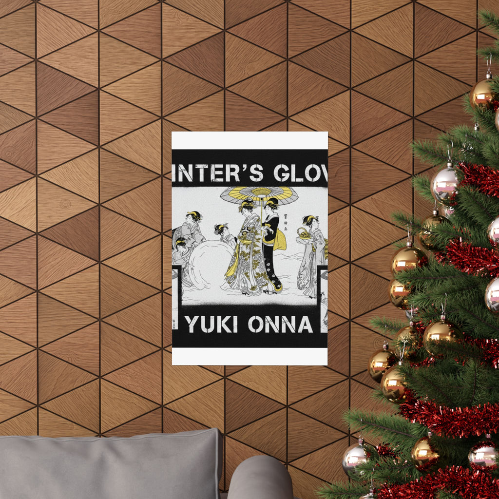 Streetwear Collage — Courtesans And Attendants Making A Giant Snowball — Matte Poster