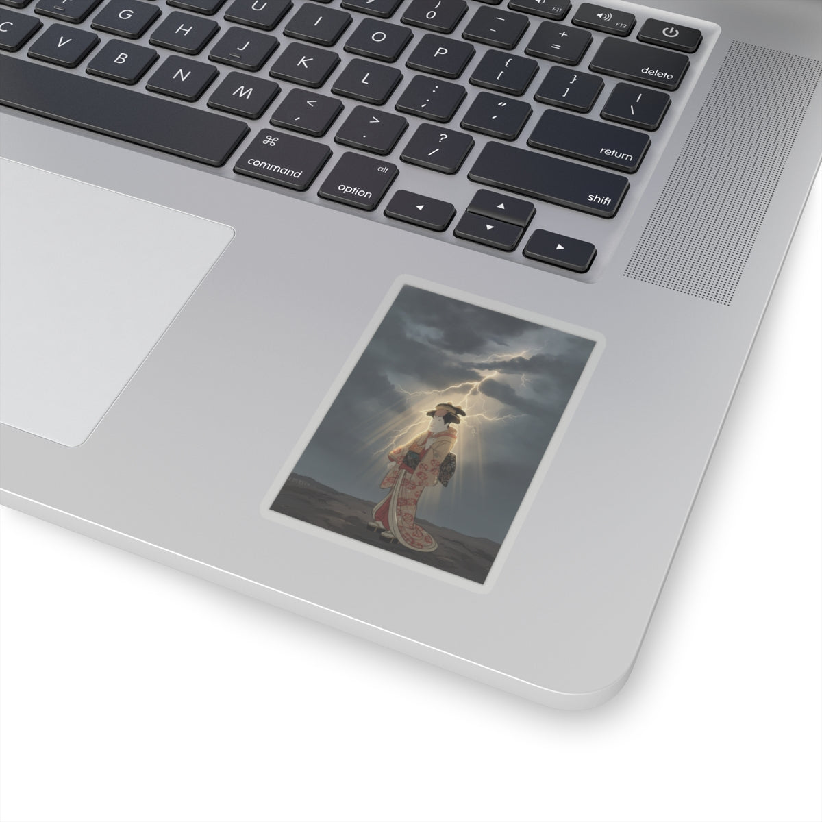 Dramatic Storm — Nakayama Tomisaburō As Miyagino In The Play "Katakiuchi Noriyaibanashi" — Kiss-Cut Sticker