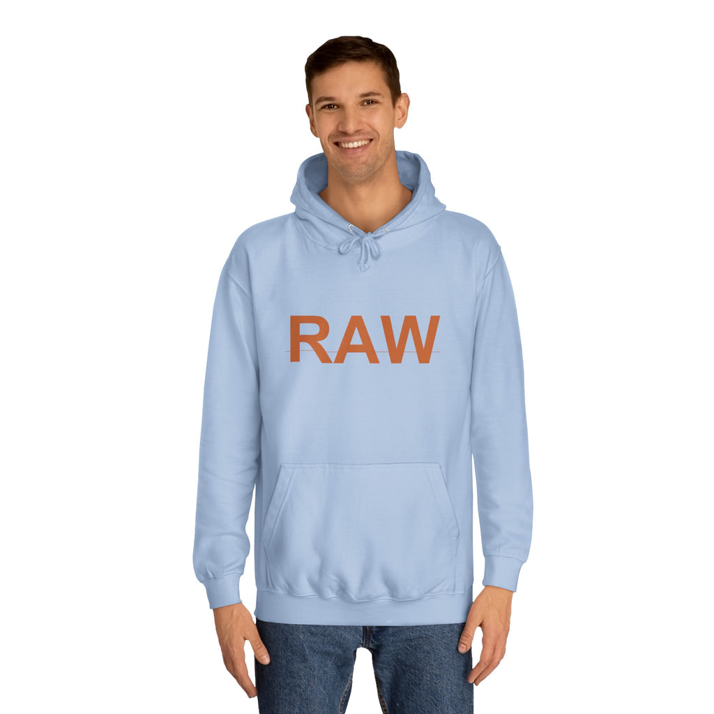 RAW Rust Block Letter Statement Pullover Hoodie