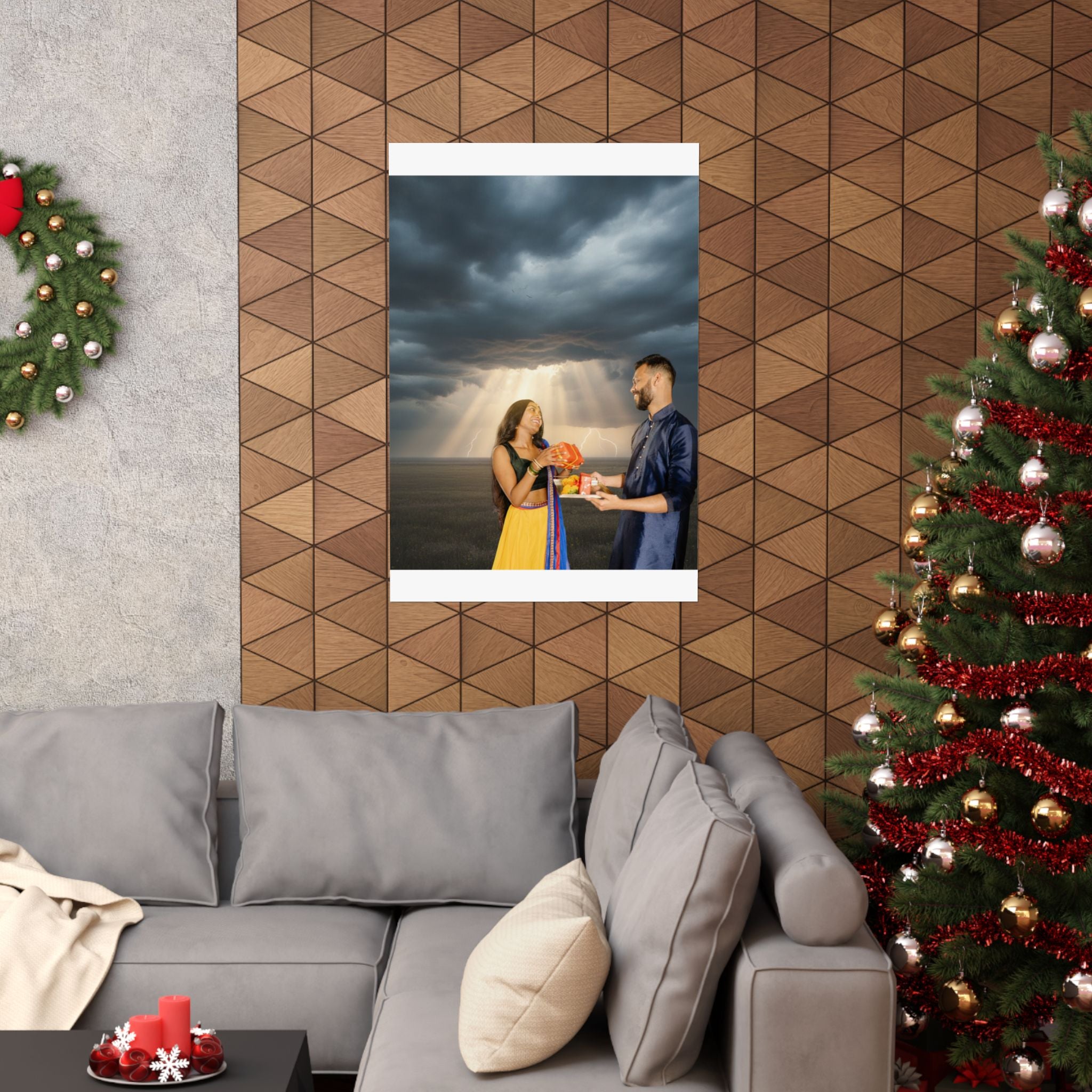 Dramatic Storm — Person — Matte Poster