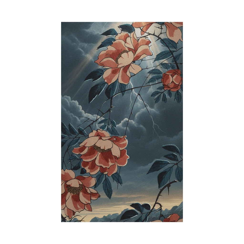 Dramatic Storm — Rose — Matte Poster