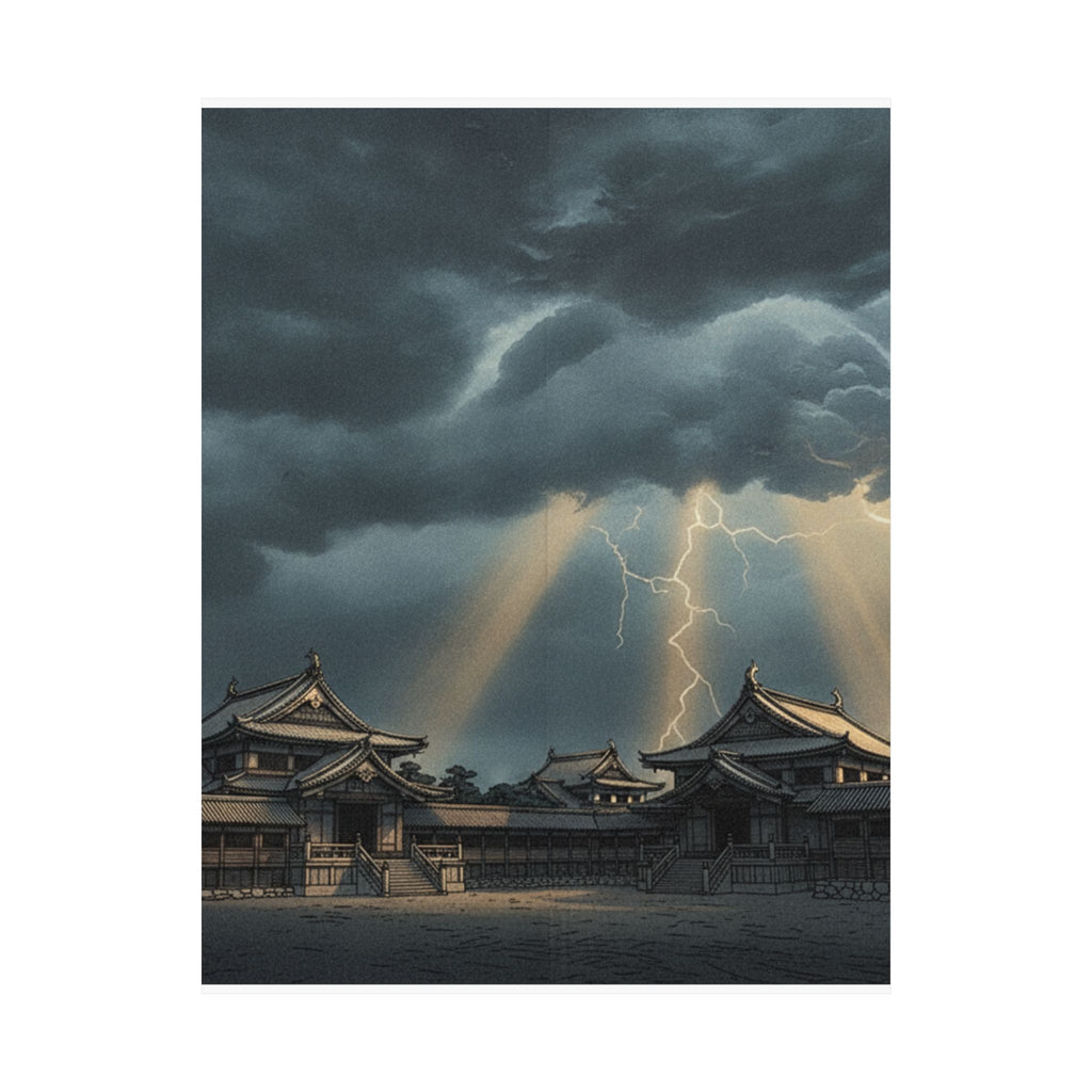 Dramatic Storm — The Inner Palace Of Chiyoda (Chiyoda No Ōoku) — Matte Poster