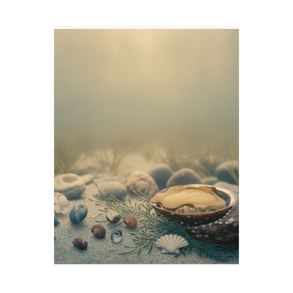 Scenic Nature — Shells Under Water — Matte Poster