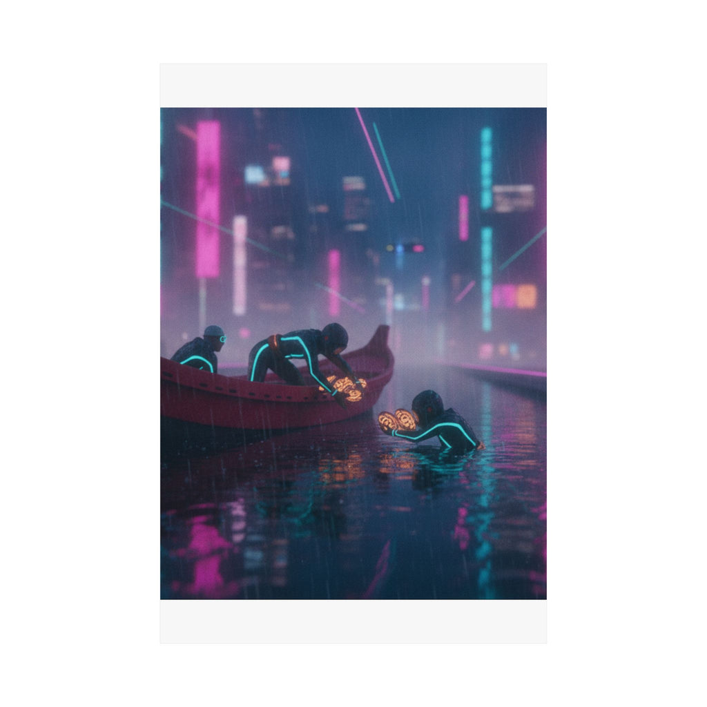 Neon Noir — Seishu Awabi-Tori No Zu — Matte Poster