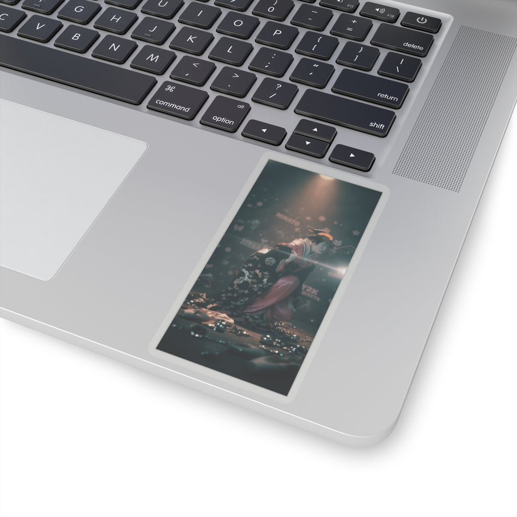 Cinematic — Actor Nakamura Kumetaro Ii As Minato, The Wife Of Yura Hyogonosuke — Kiss-Cut Sticker