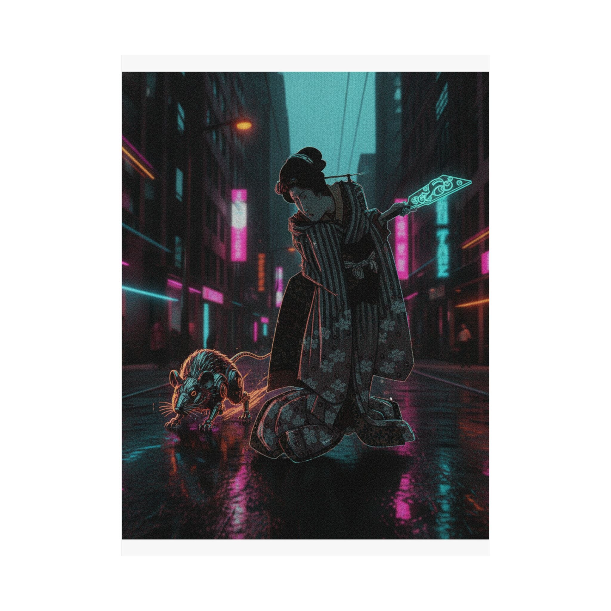 Fast Furious — New Year Greeting Card For "Rat" Year — Matte Poster