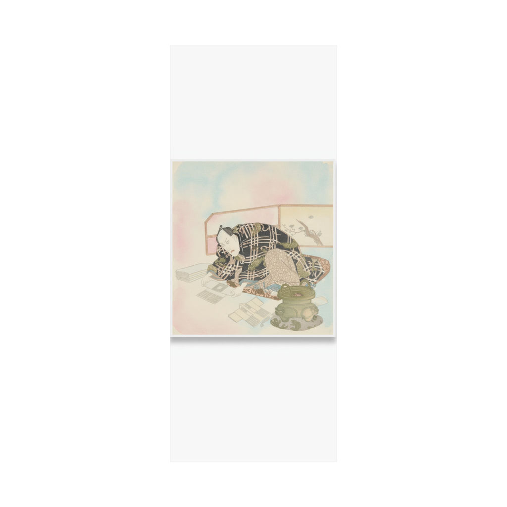 Watercolor — Ichikawa Danjūrō Vii Preparing New Year'S Gifts — Matte Poster