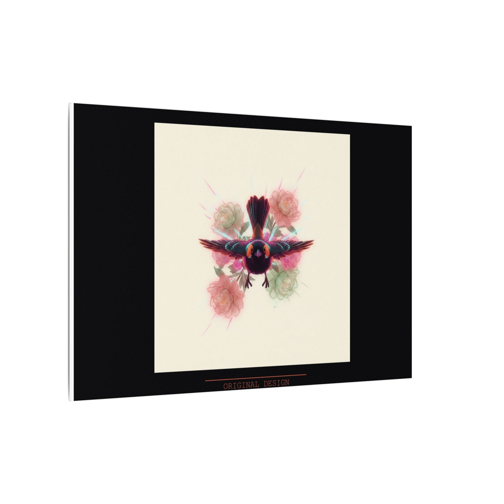 BRED IN THE CITY Flying Bird & Roses Matte Canvas