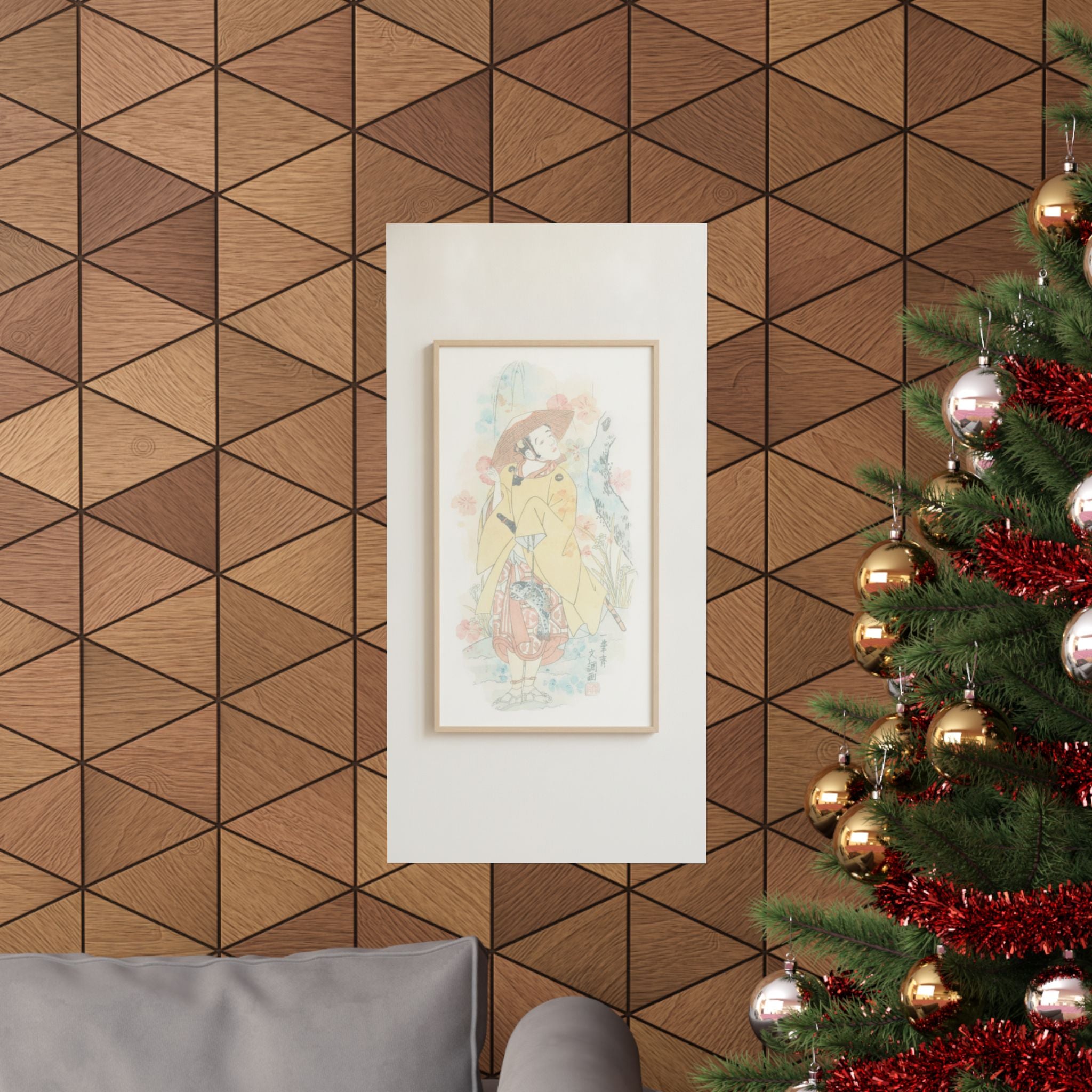 Watercolor — Arashi Otohachi I — Matte Poster
